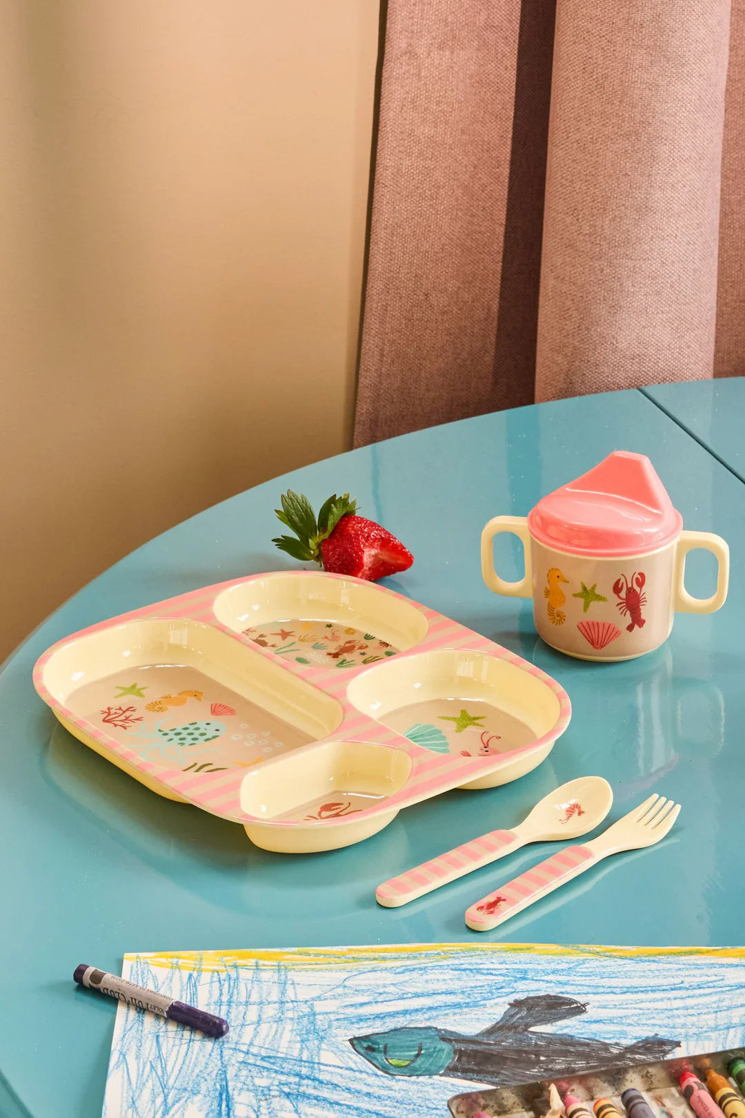 Kinderteller Rice Ocean