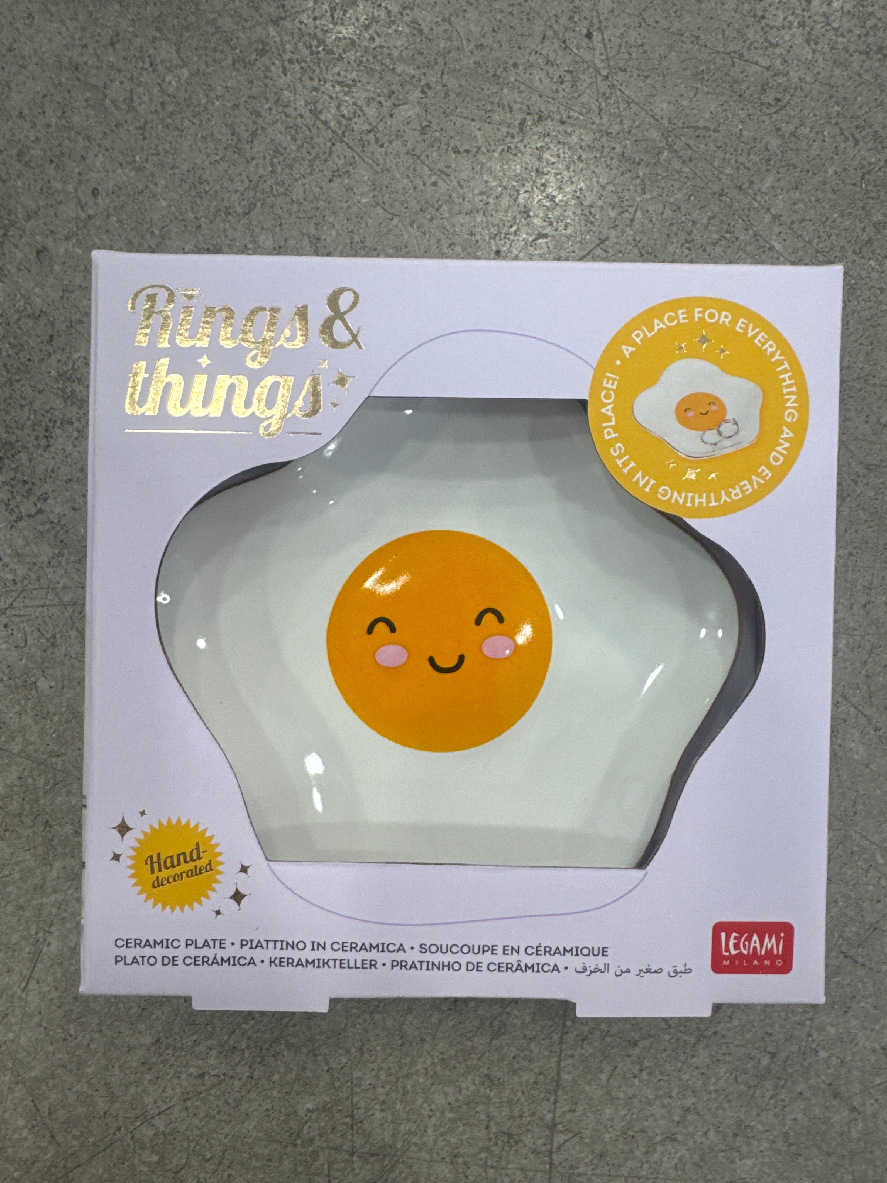 Legami Ceramic Plate Egg