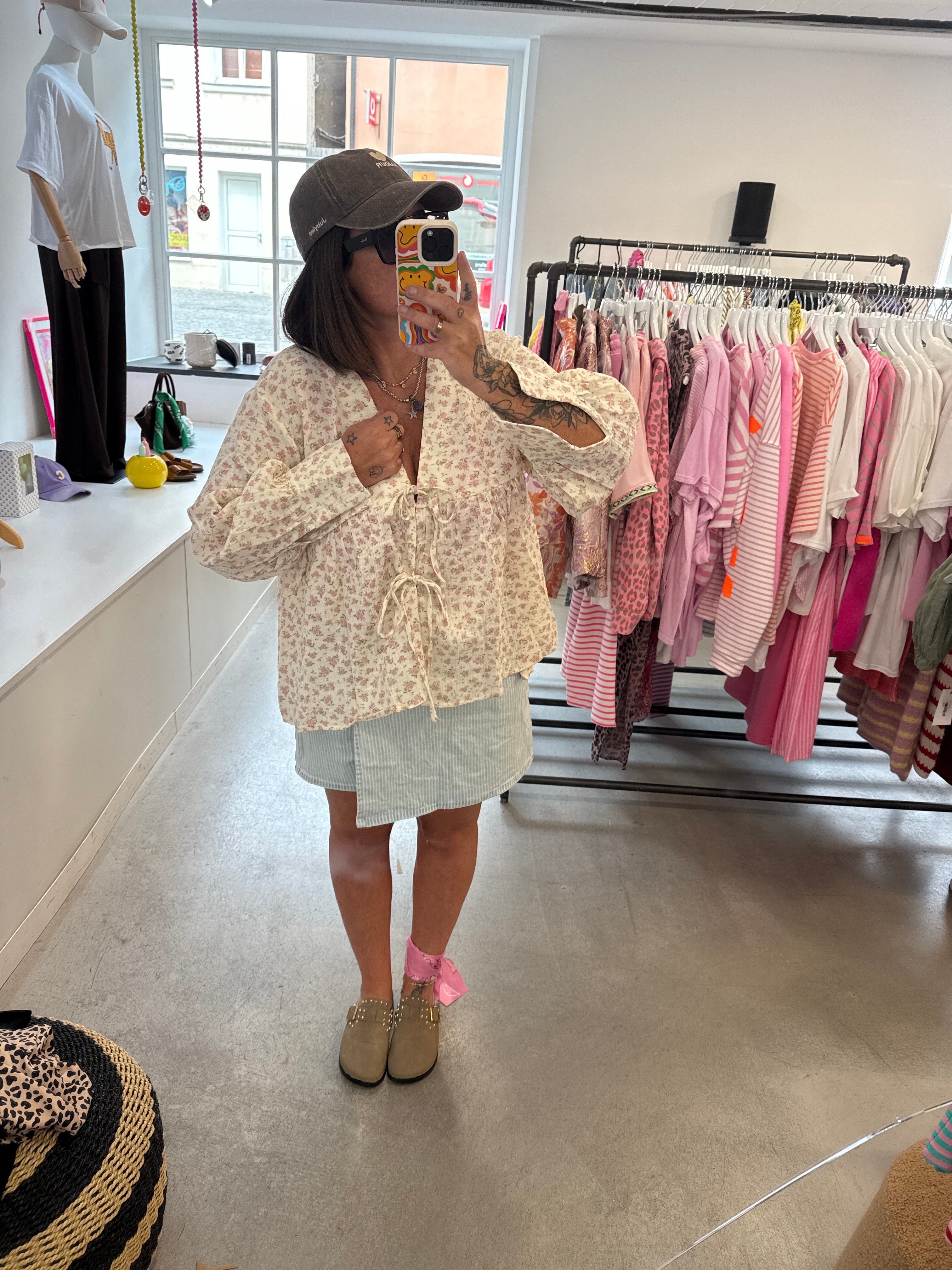 Bluse Flower Hippie