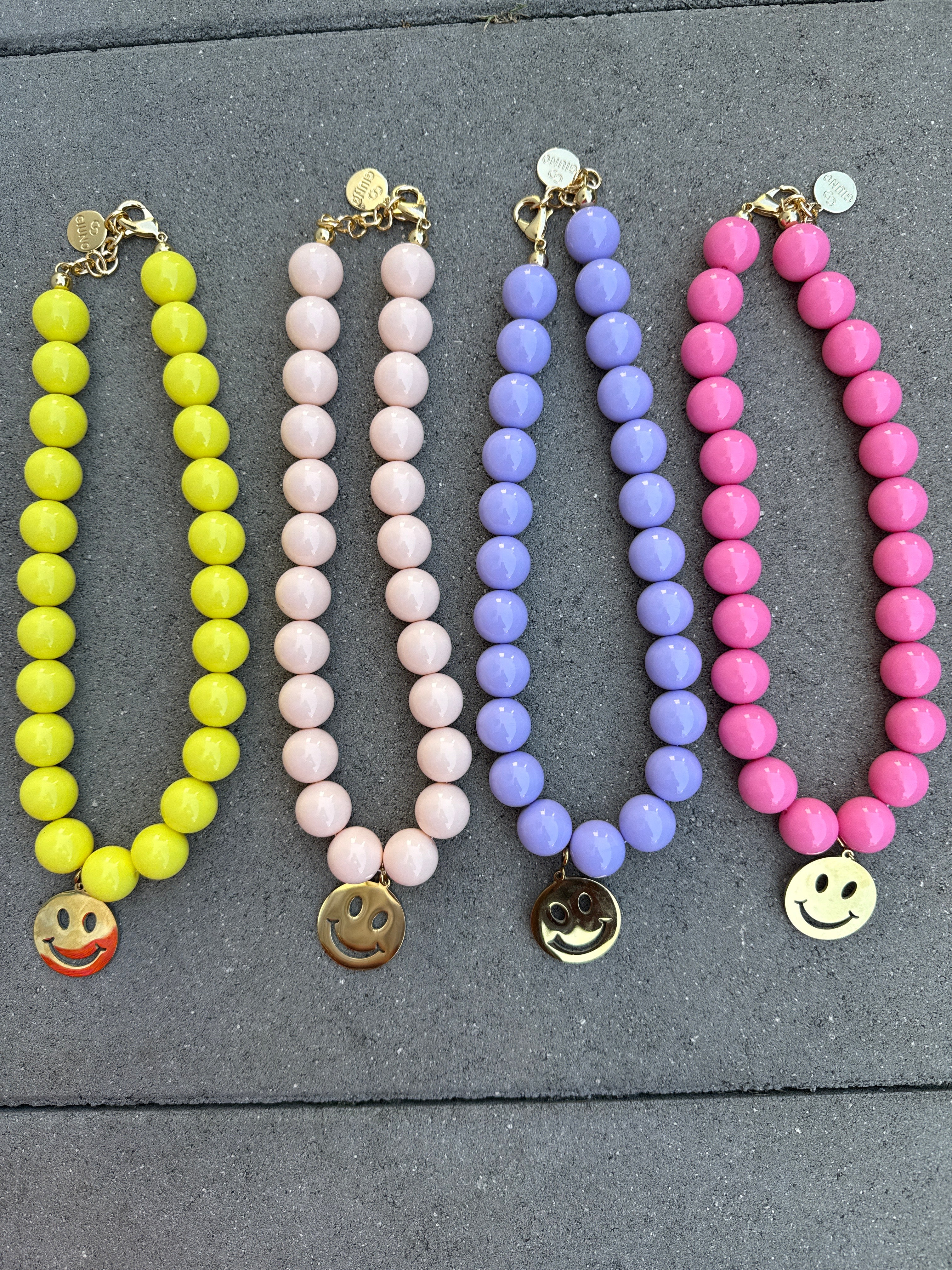 Kette Smiley Pastell