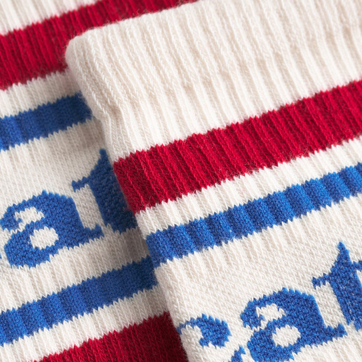 DEDICATED Sportsocken Ullevi Logo Surf Blue