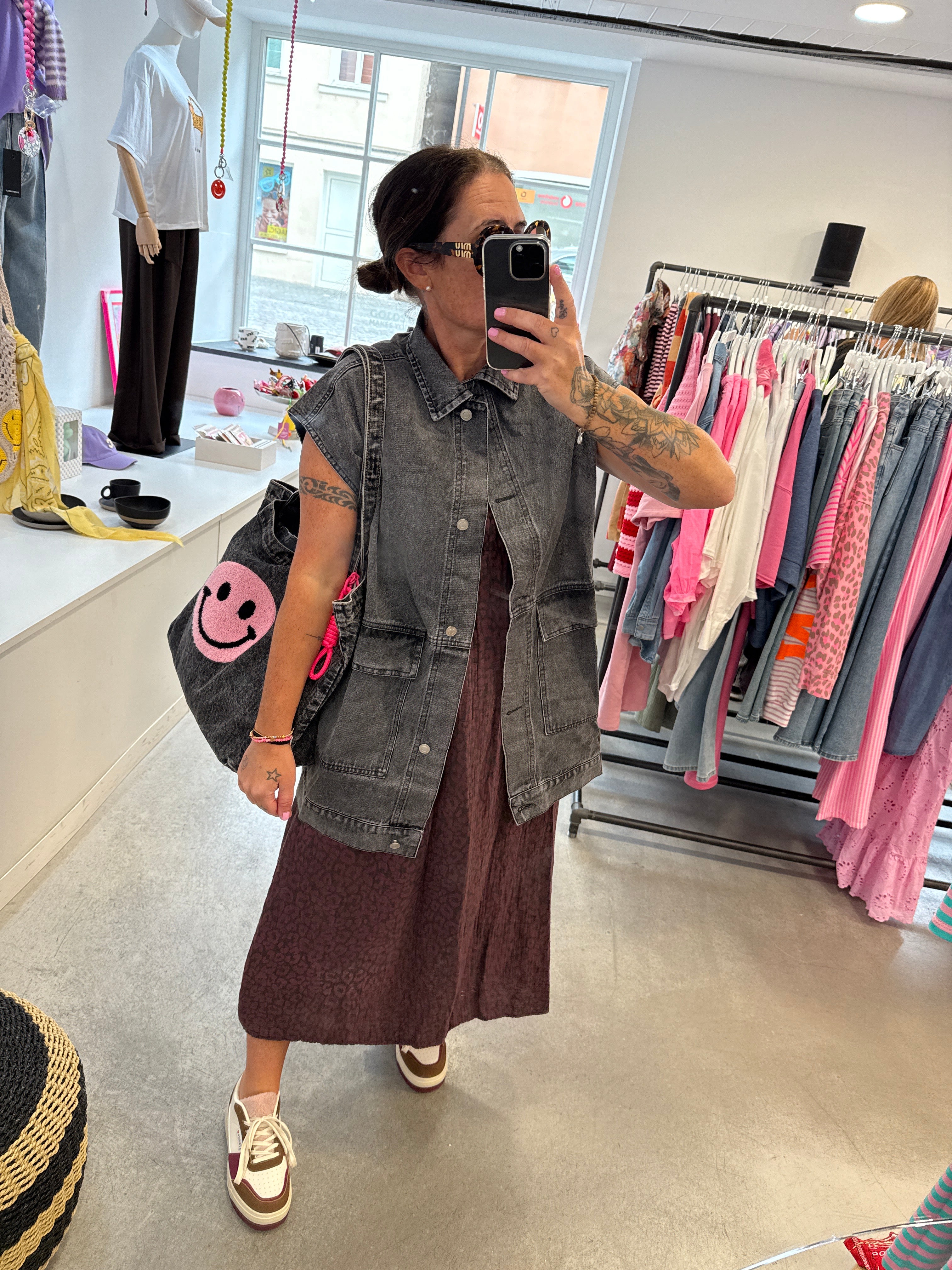 Weste Oversize Grey