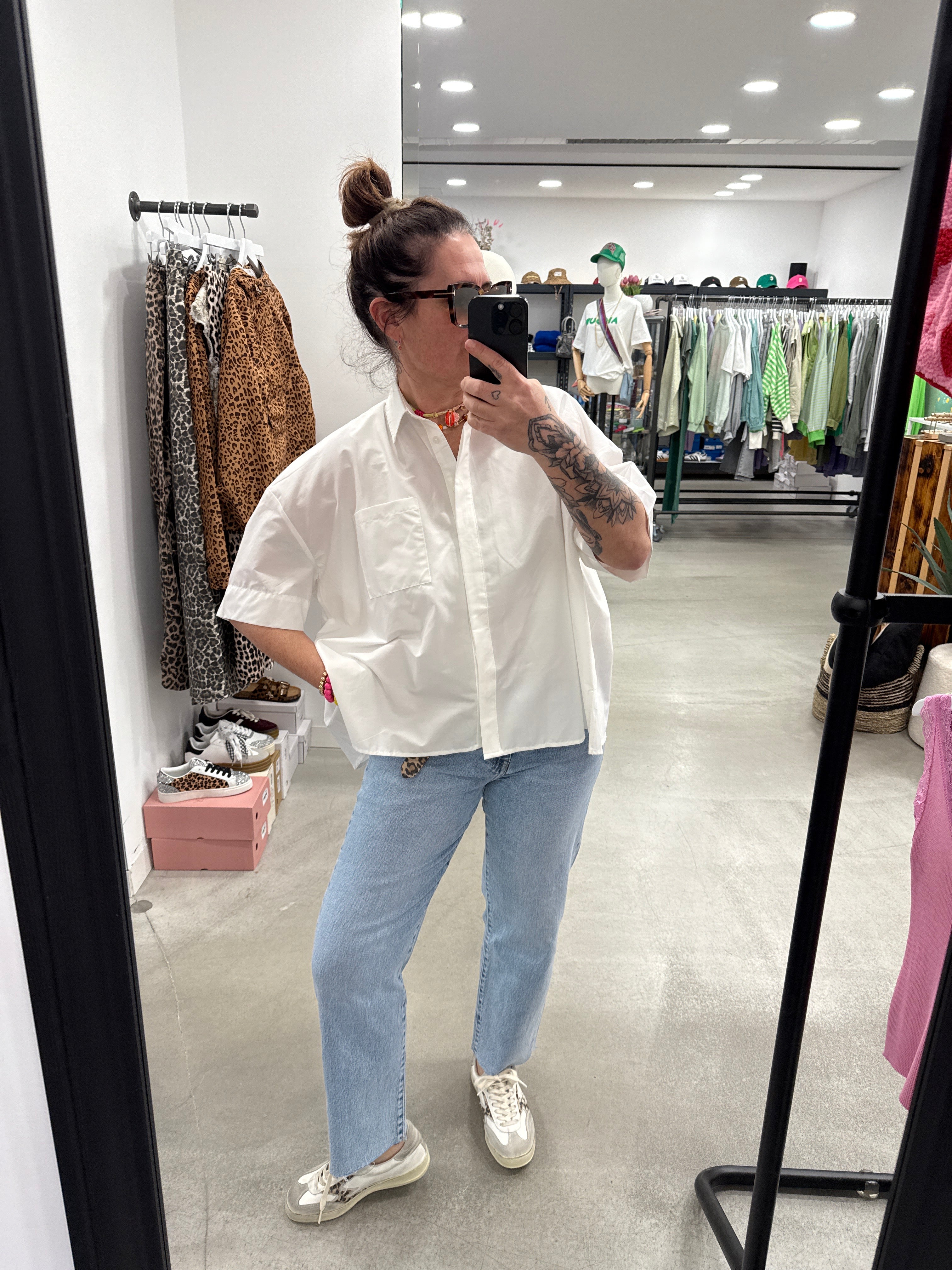 Bluse Plisee