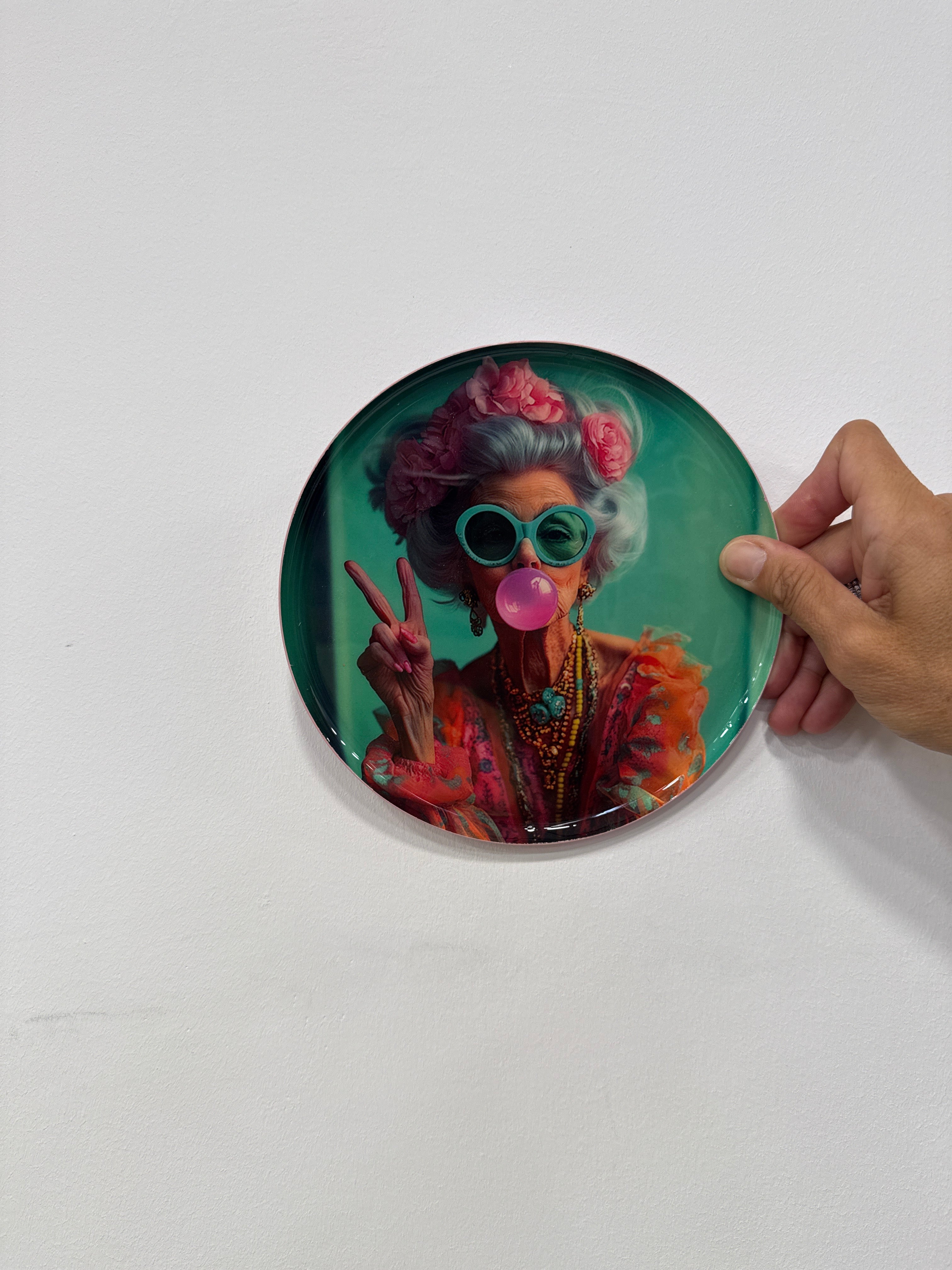 Love Trays Frau rund