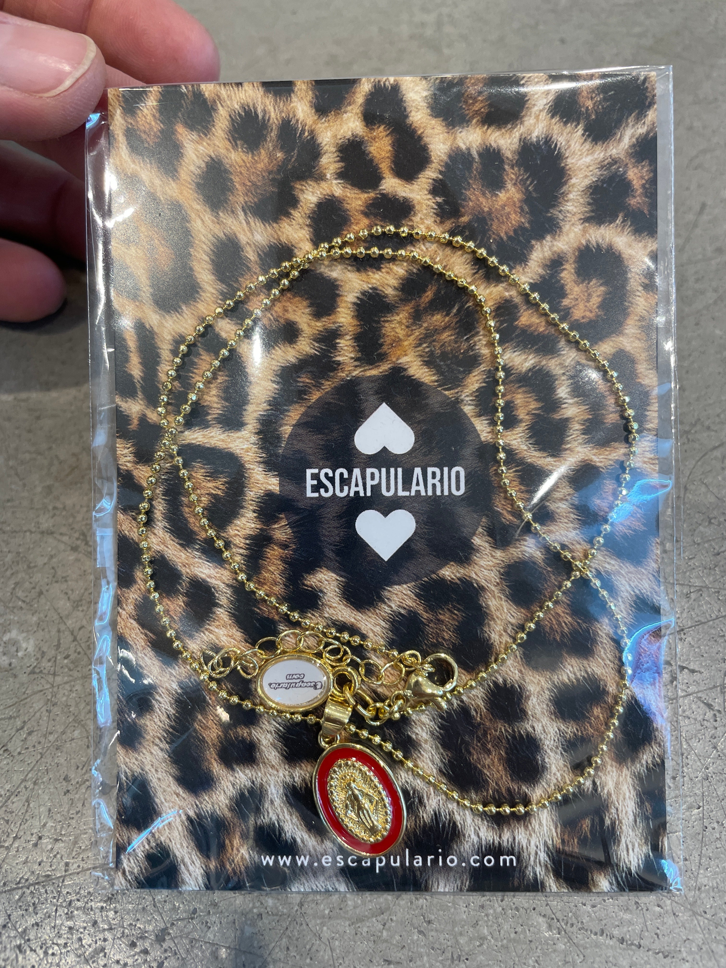 Kette Escapulario Madonna Gold