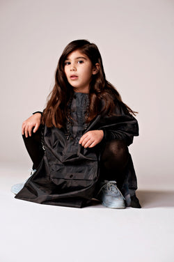 RainKiss Poncho Kids black