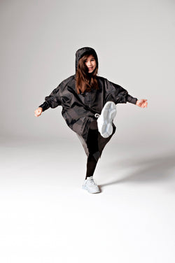 RainKiss Poncho Kids black
