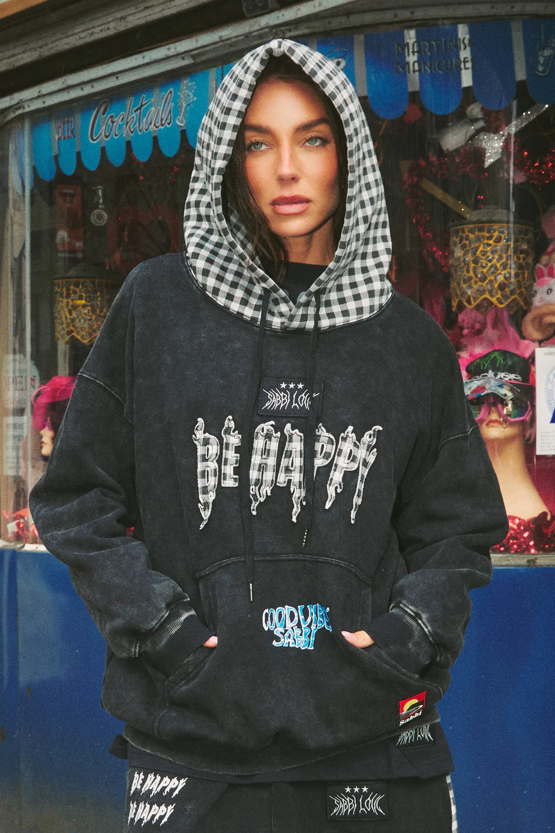 Sabbi GINGHAM HOODIE