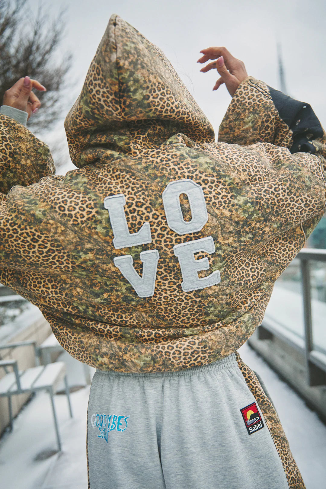 Sabbi LEOPARD PADDED BOMBER