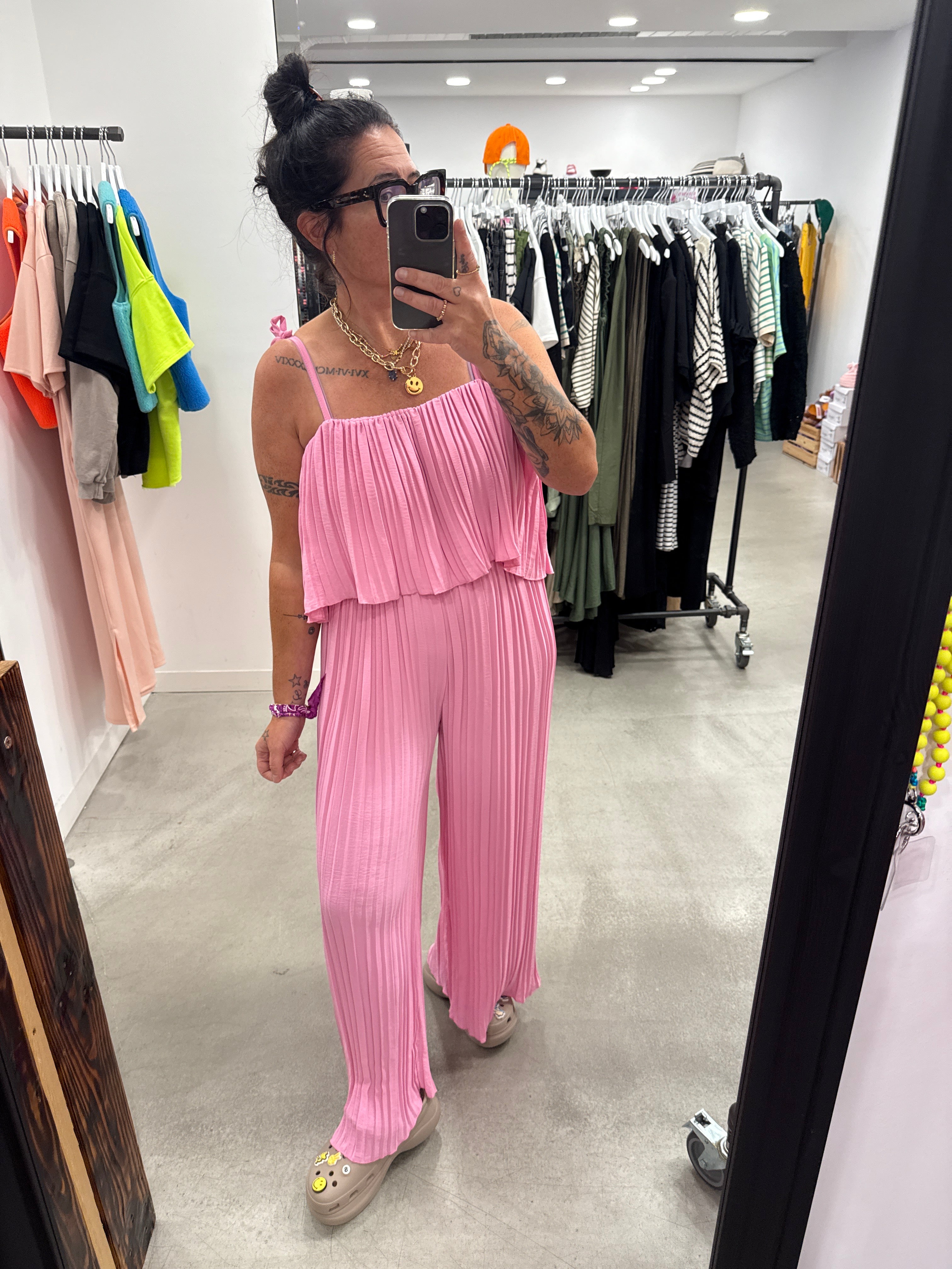 Hose Jumper Plisee