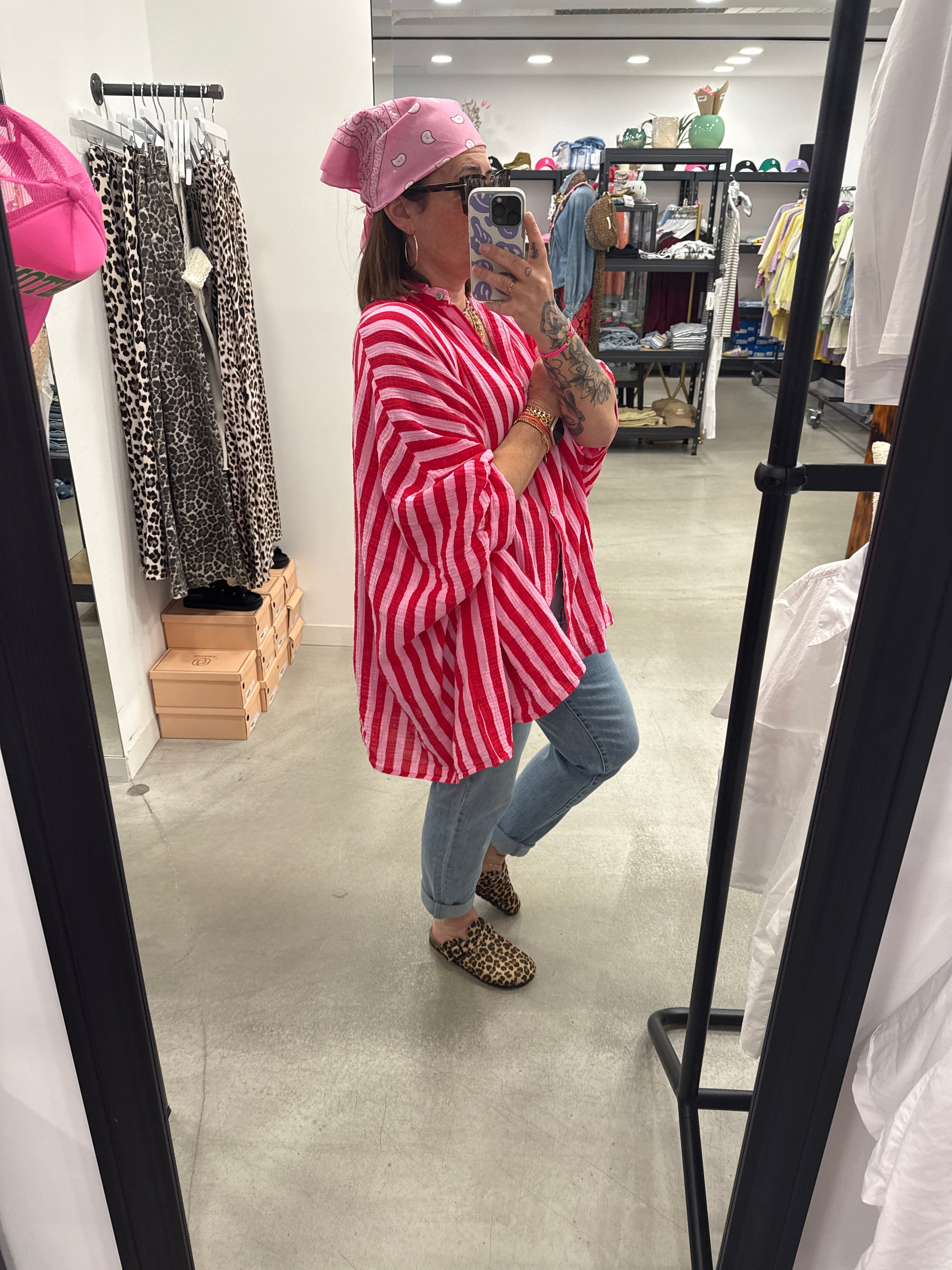 Bluse Oversize Stripe