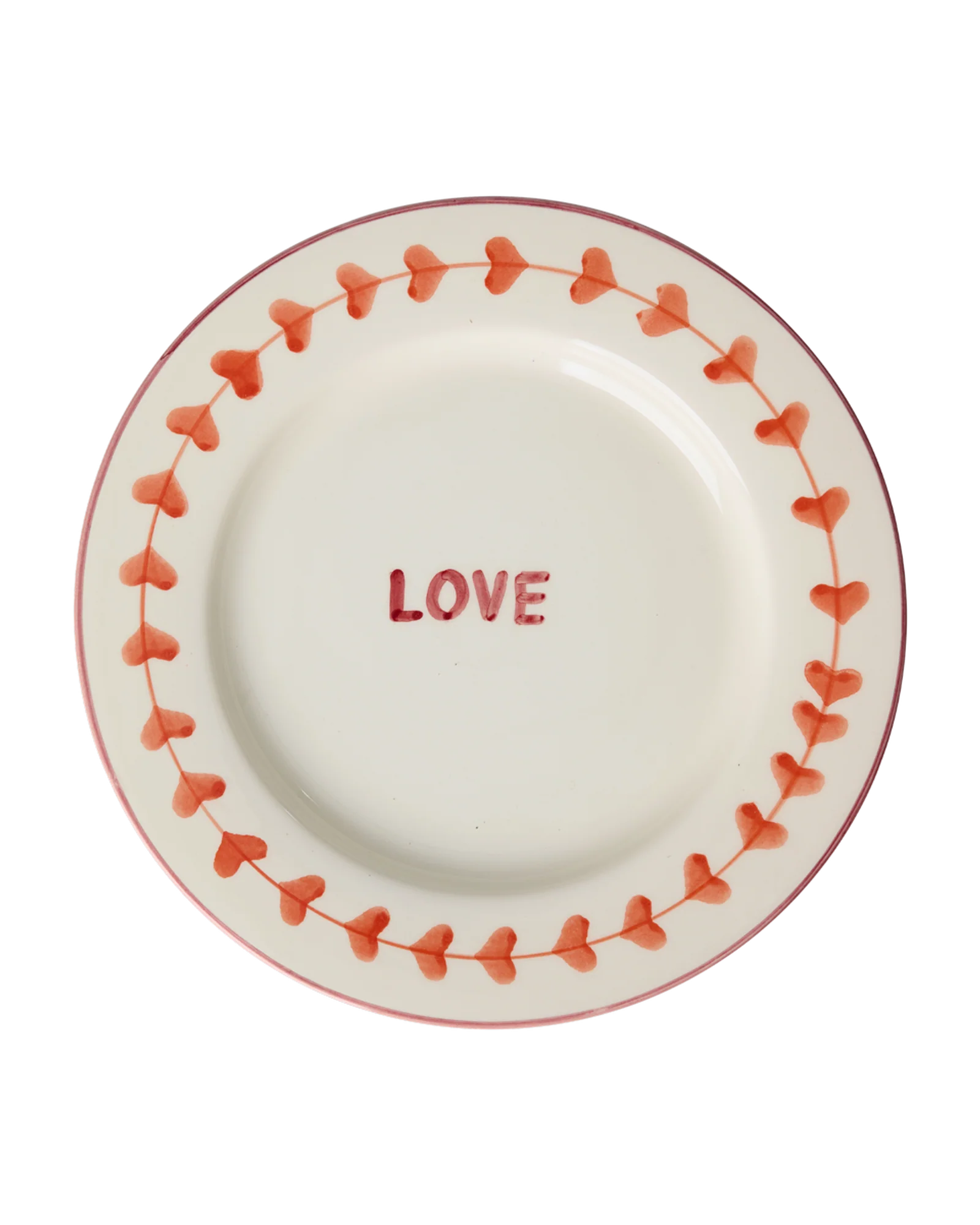 RICE Keramik Teller Love