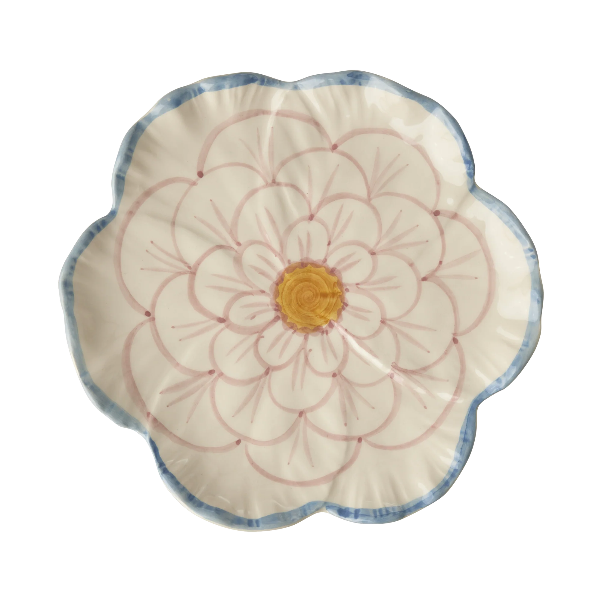 RICE Keramik Beilagenteller Flower