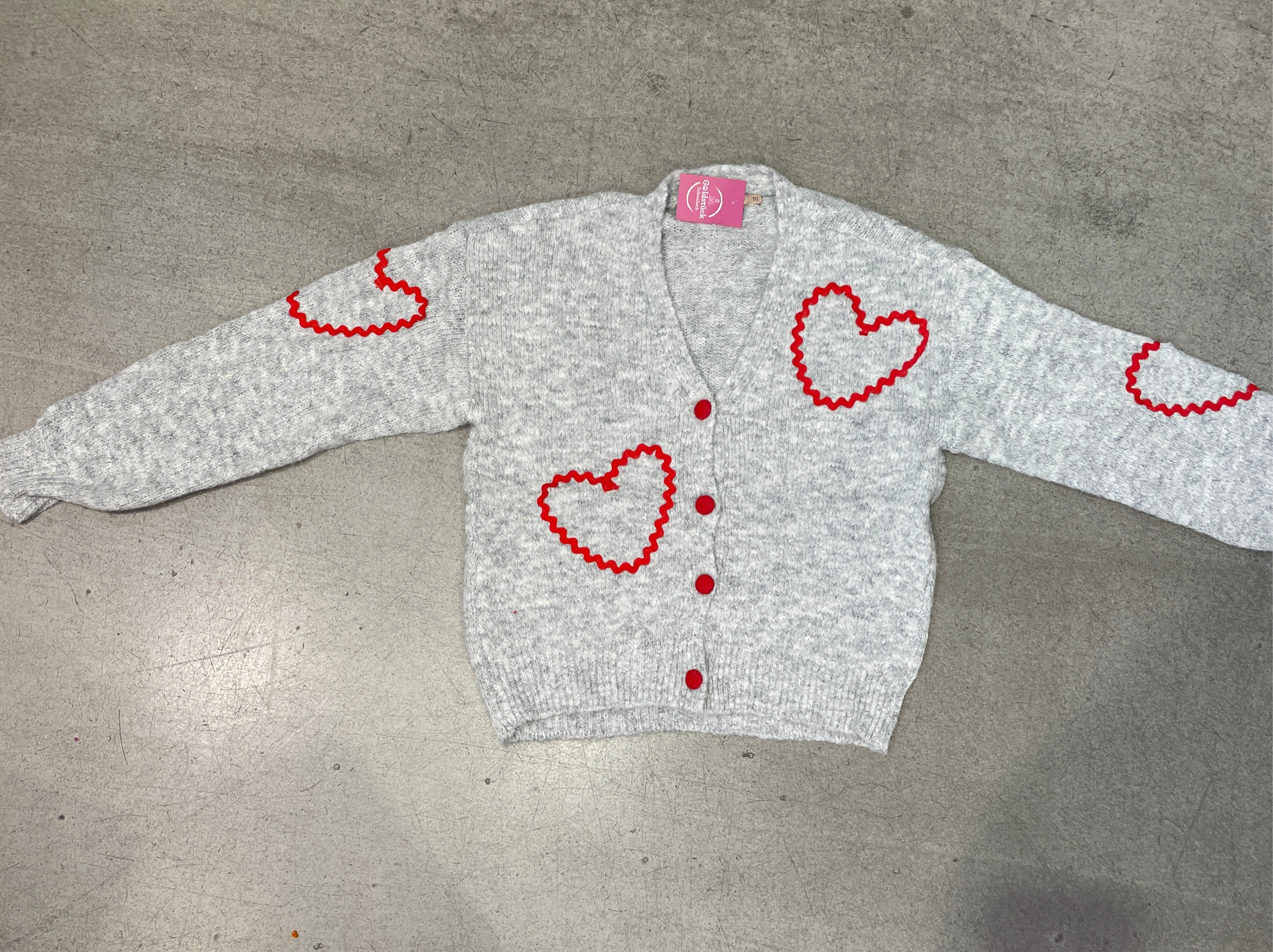 Jacke Strick Red Button