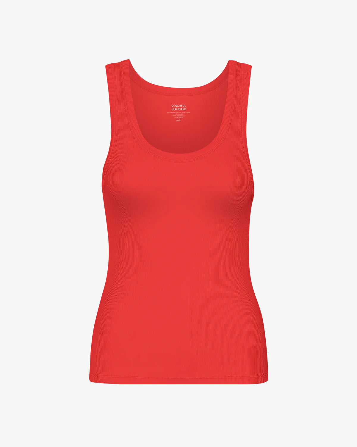 CFS Rib Tank Top - Red Tangerine