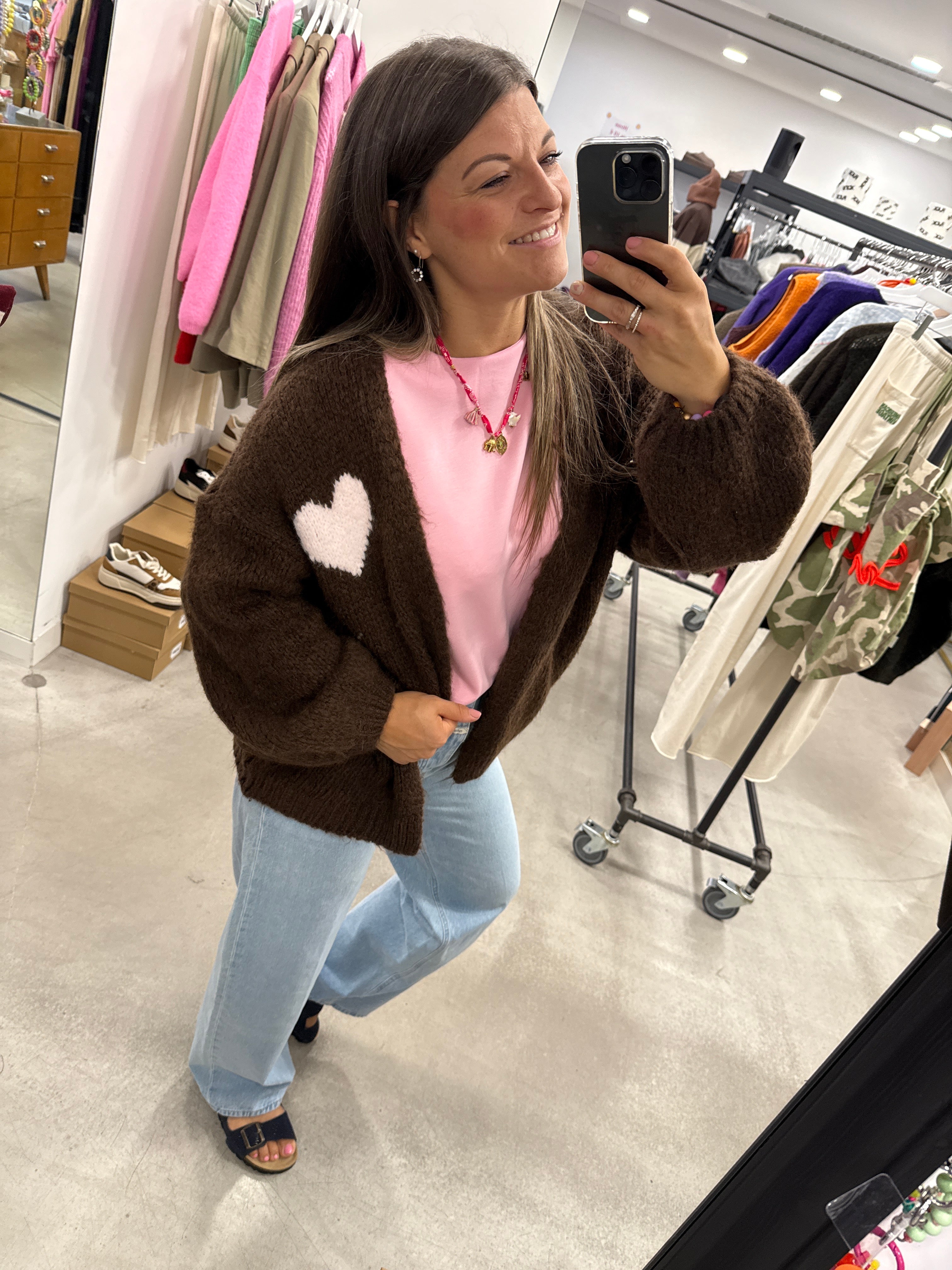 Jacke Cardigan Smile Heart