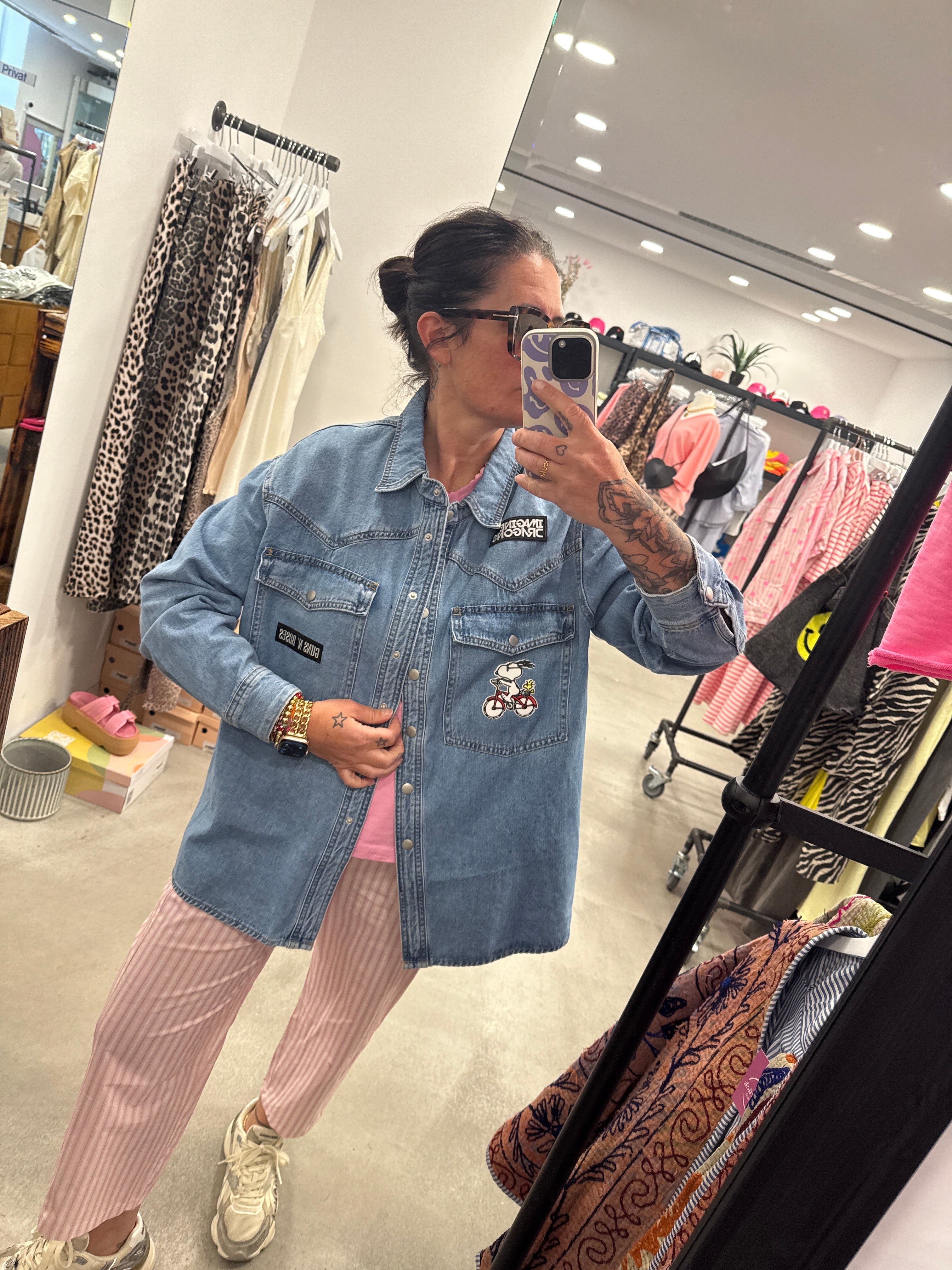 Hemd Denim Snoopy