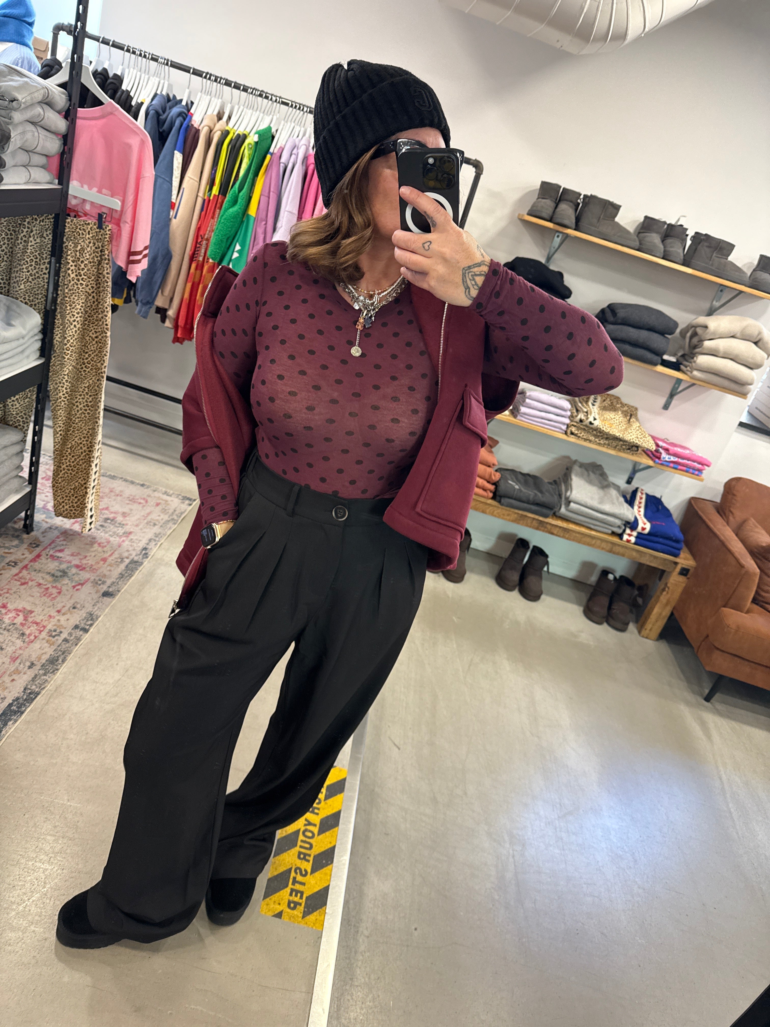 Longsleeve Mesh Dots