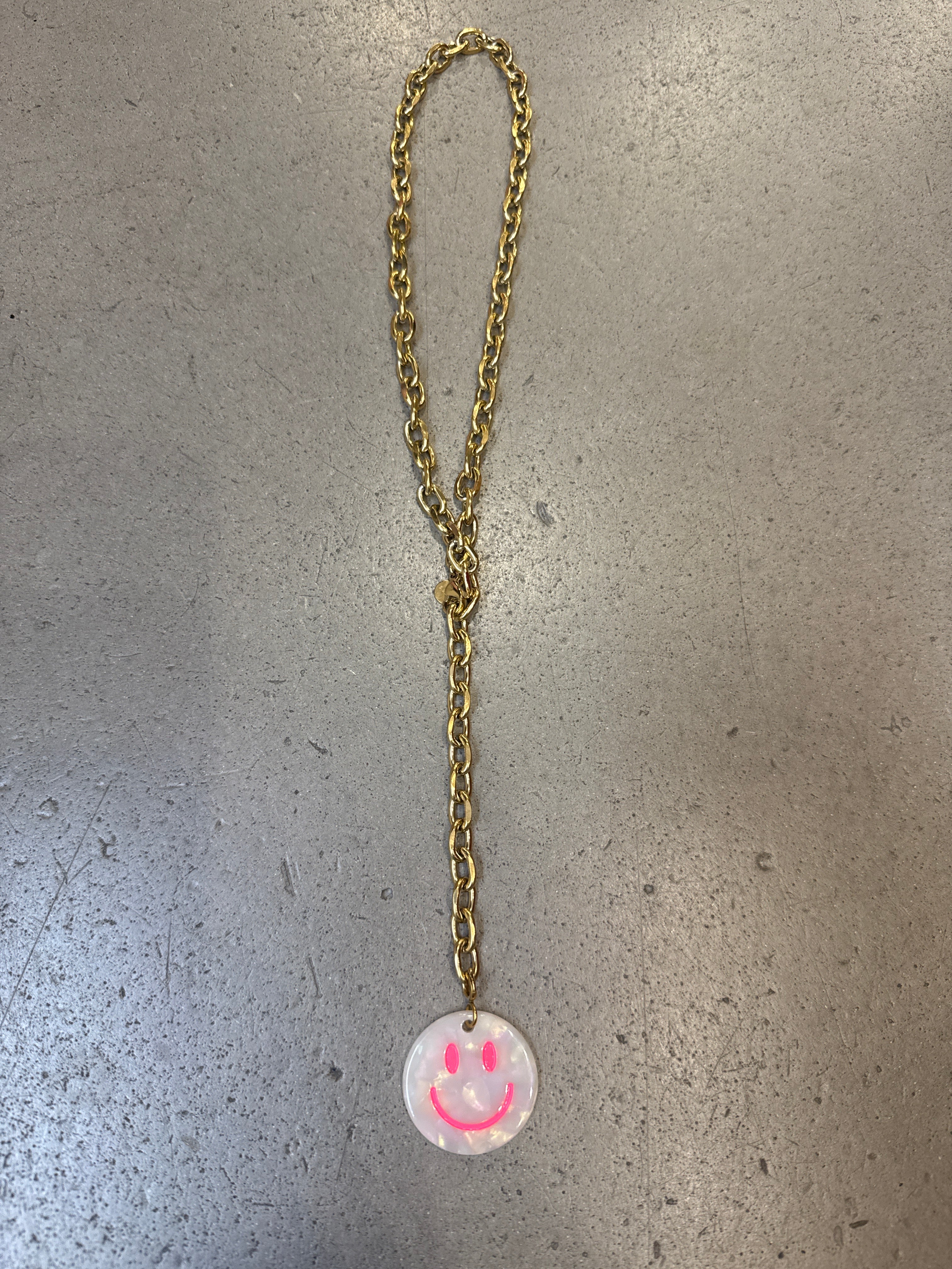 Kette Smiley Pink