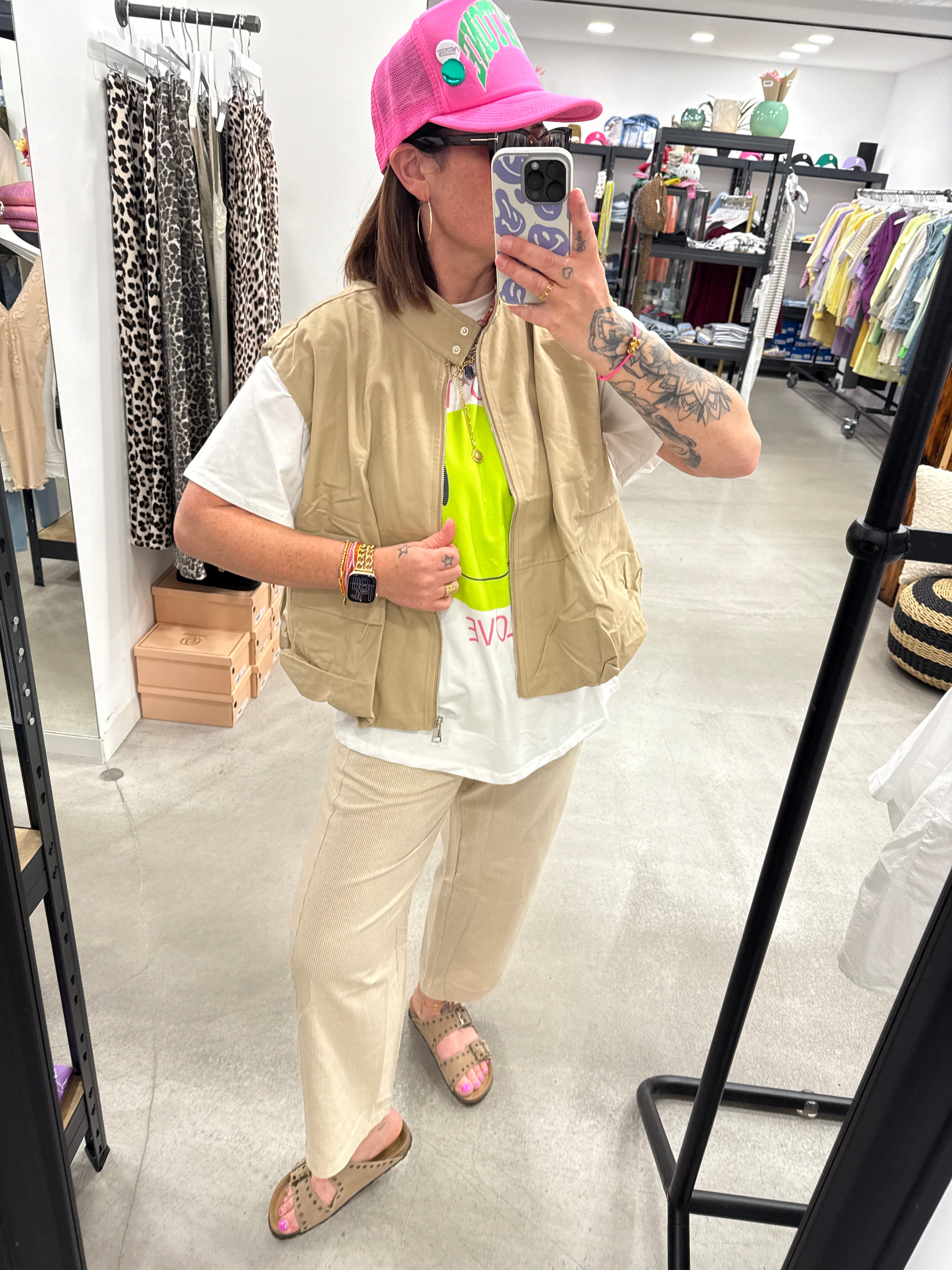 Weste beige