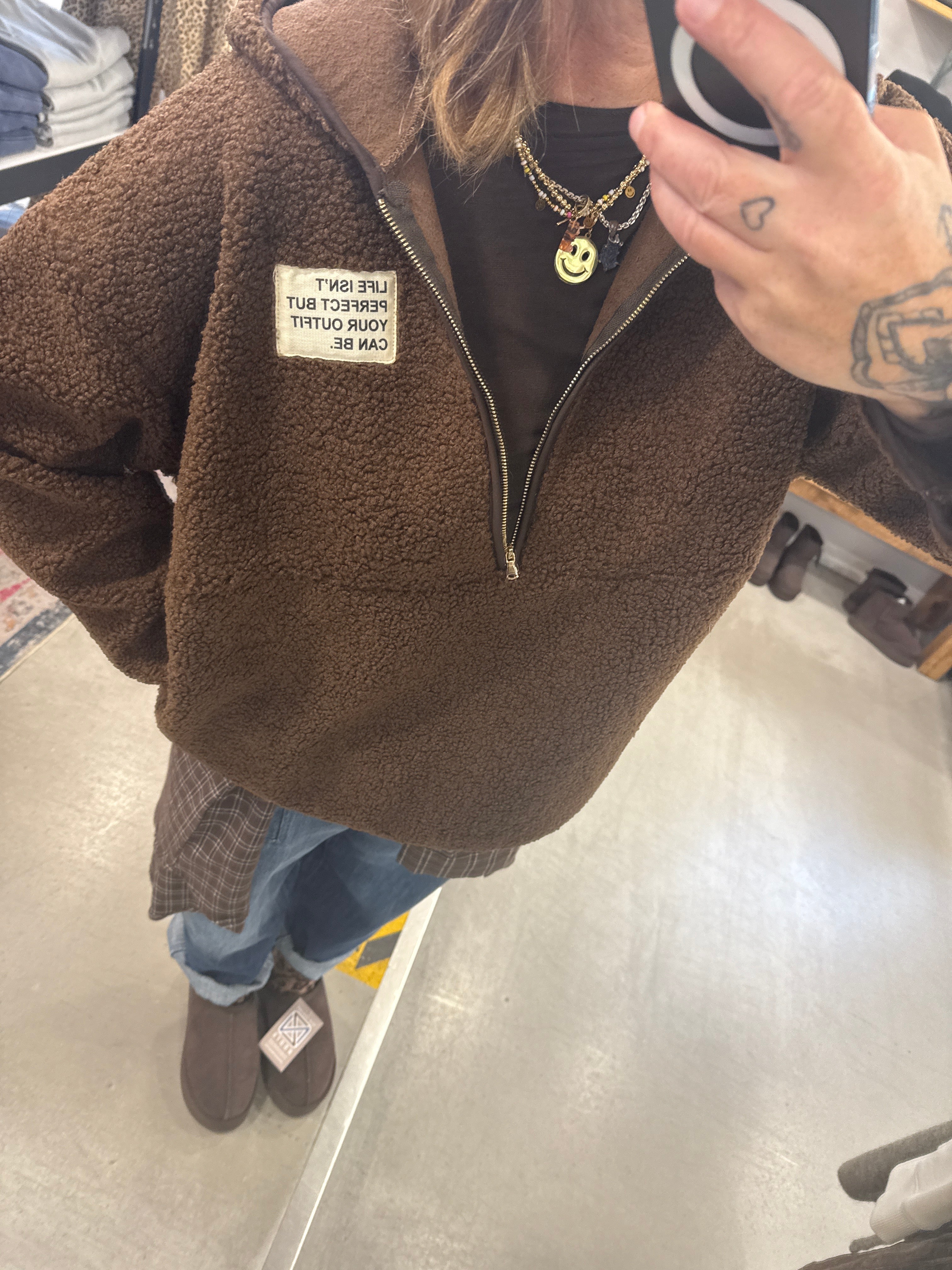 Pullover Zip life isnt