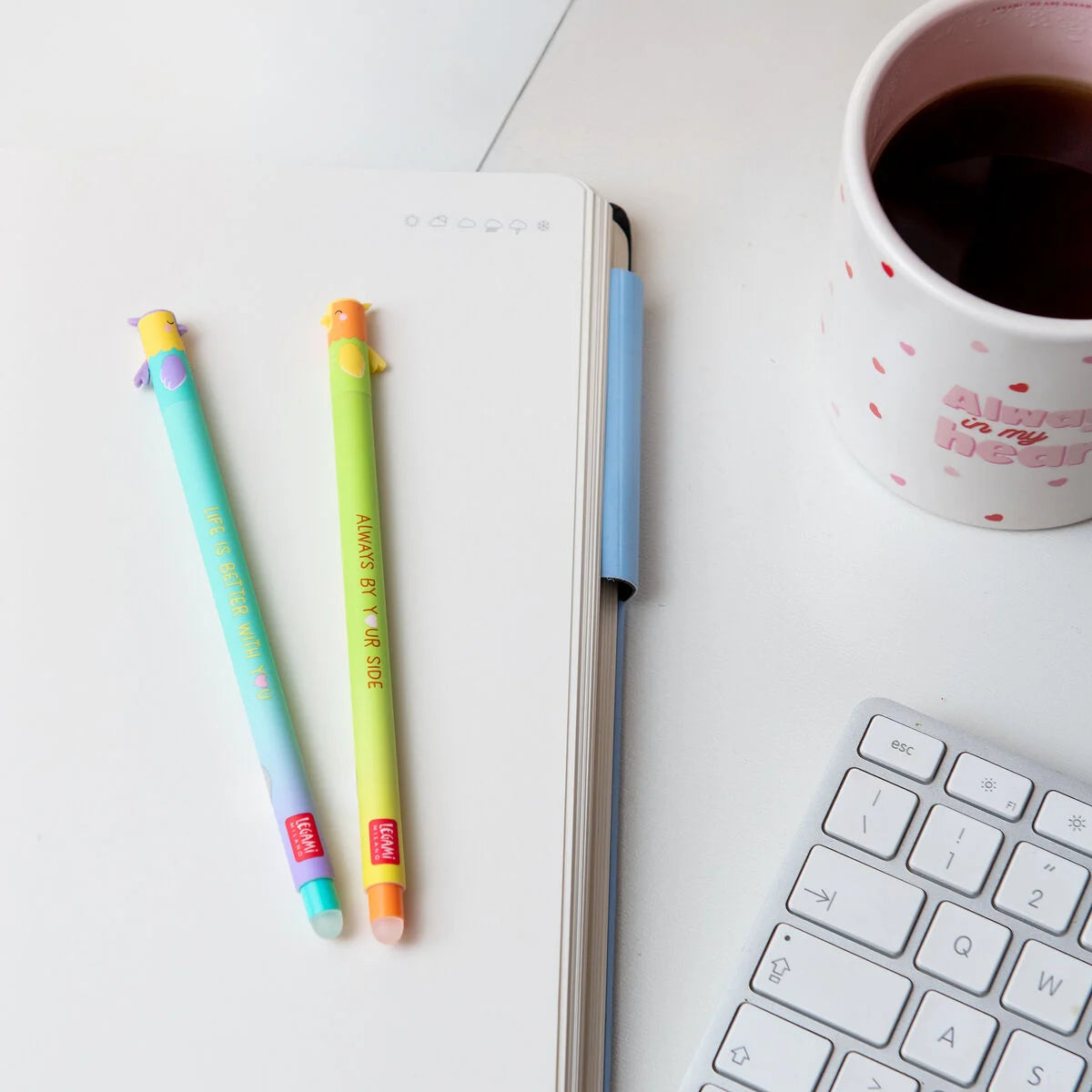 Legami Set mit 2 Löschbaren Gelstiften - Better Together