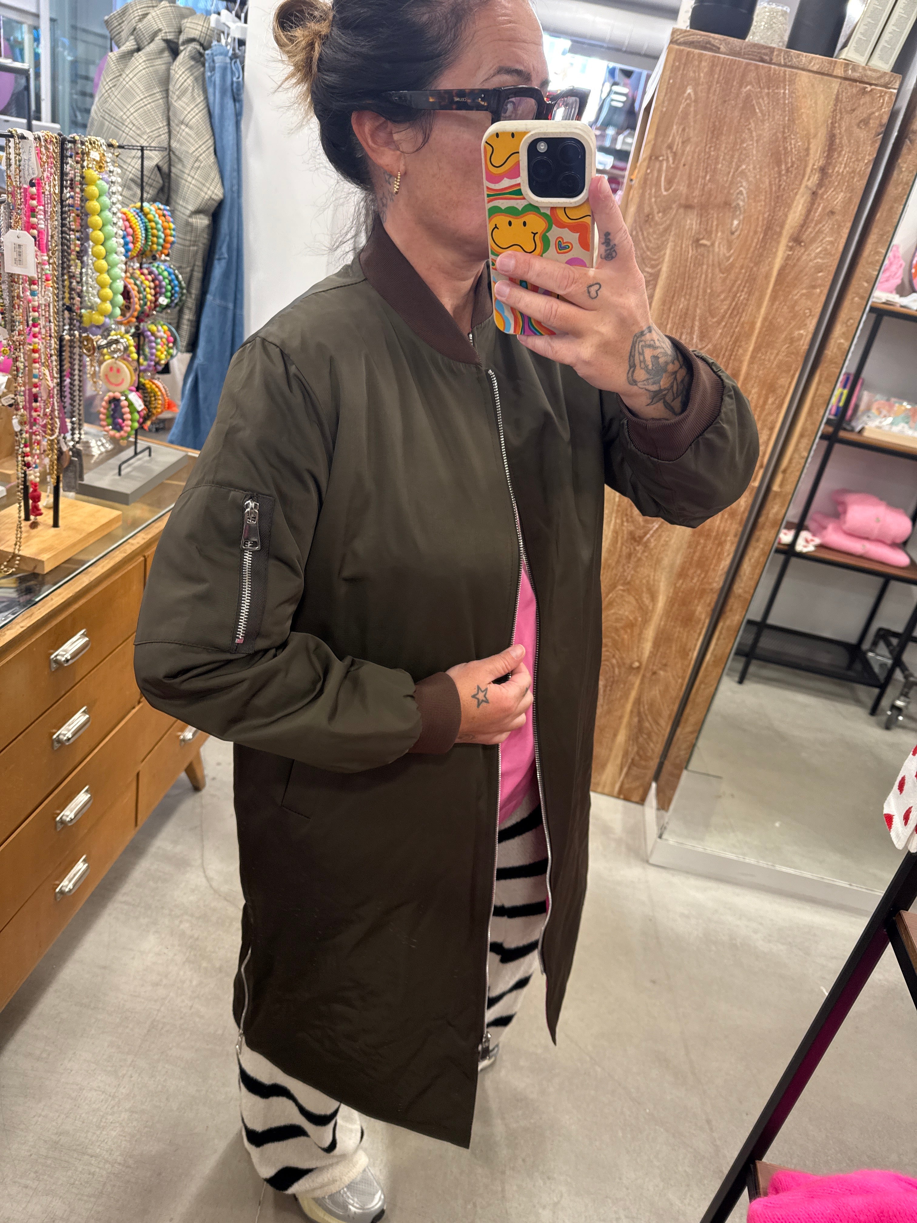 Mantel Bomber Choco
