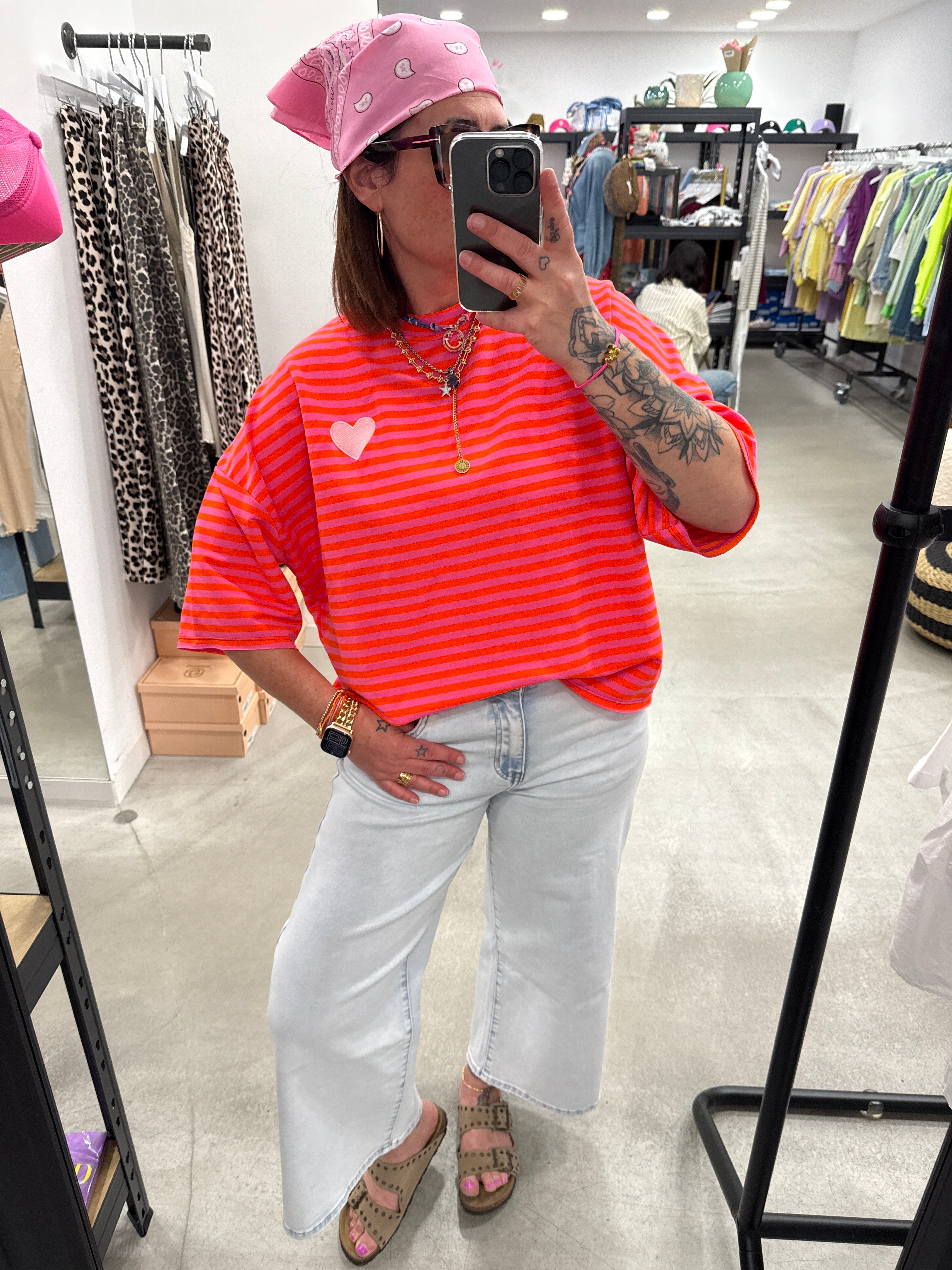 T-Shirt Stripe Heart