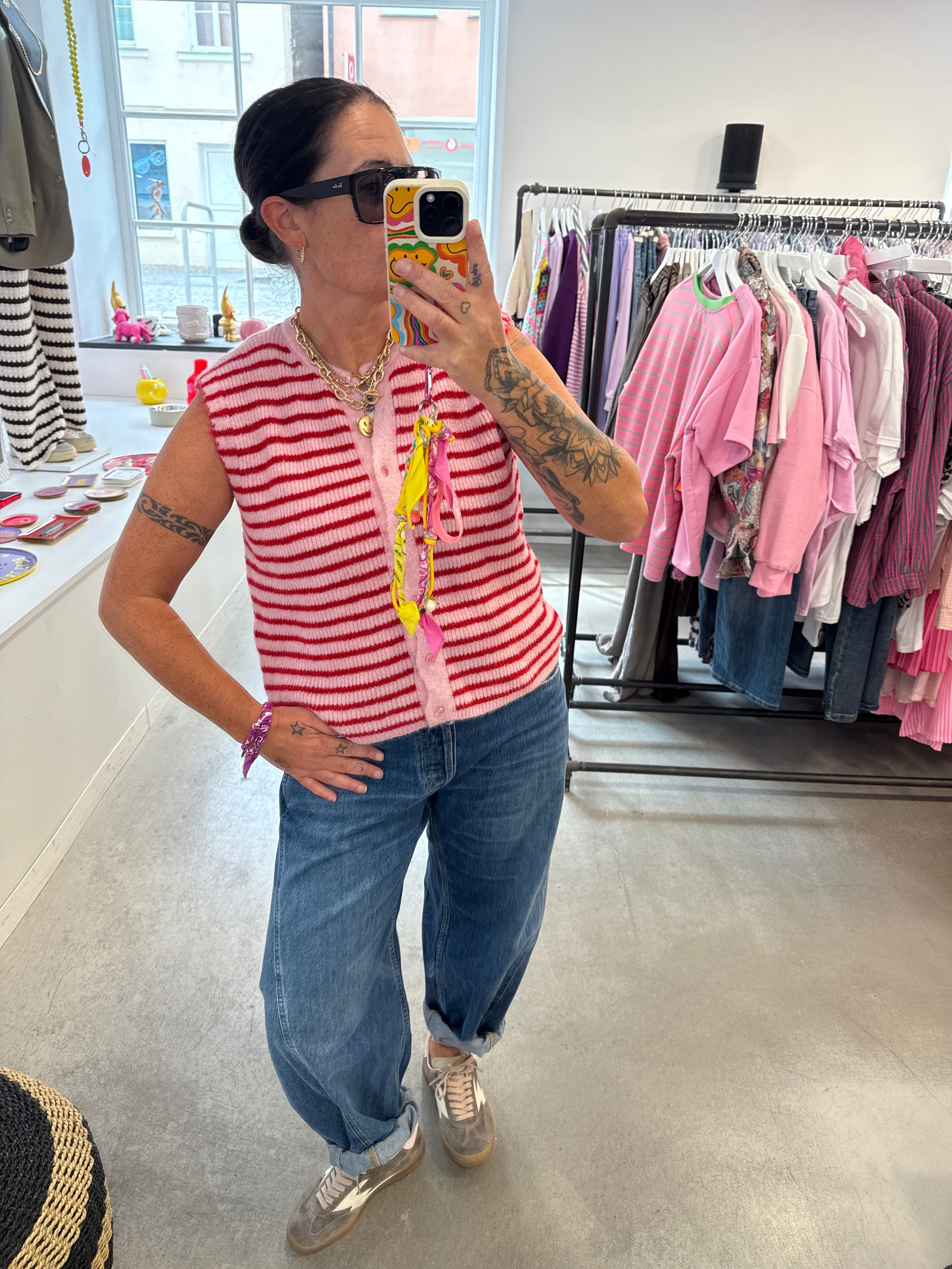 Weste knit stripe