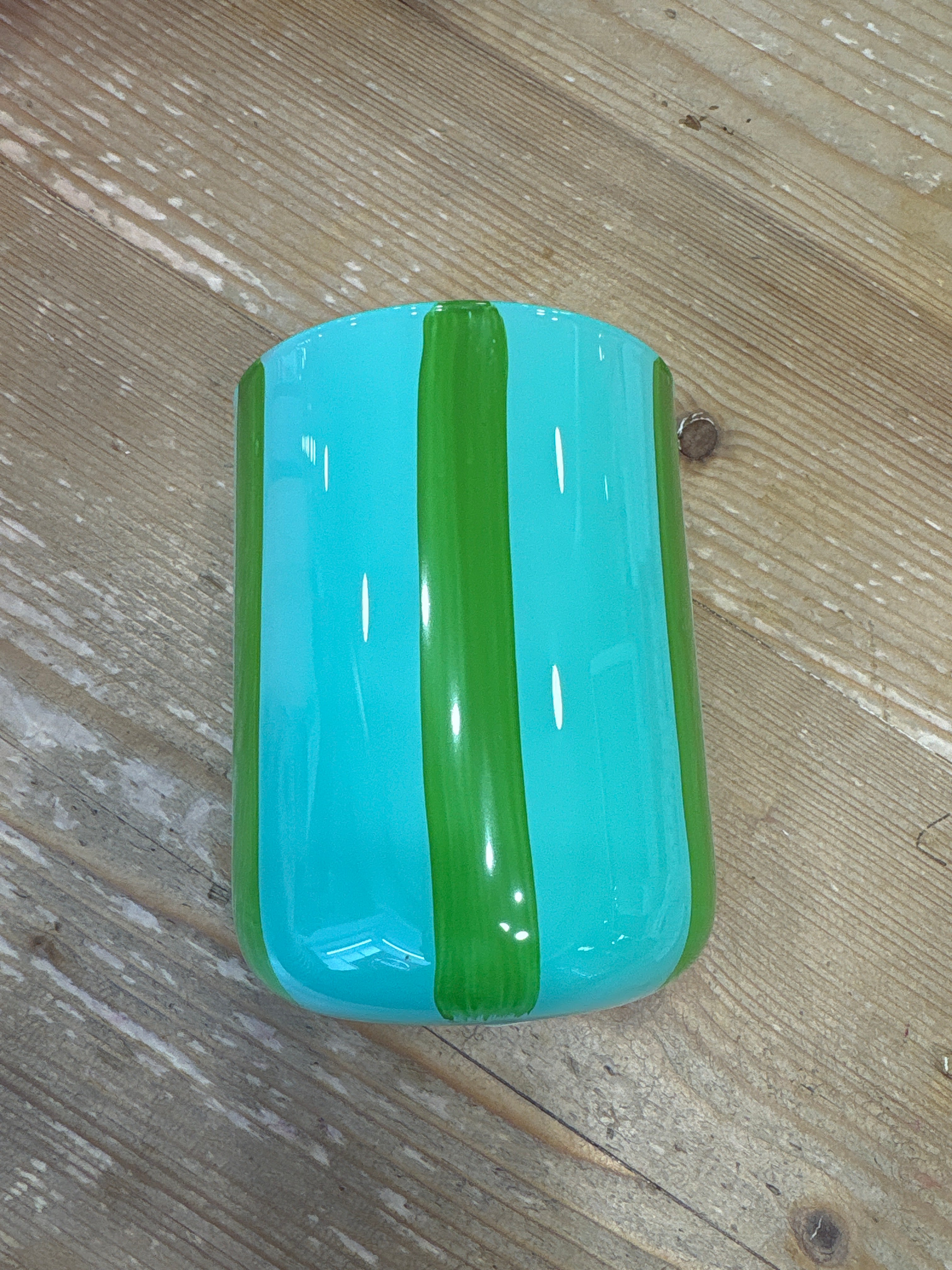 GIFT C Teelichthalter Stripe