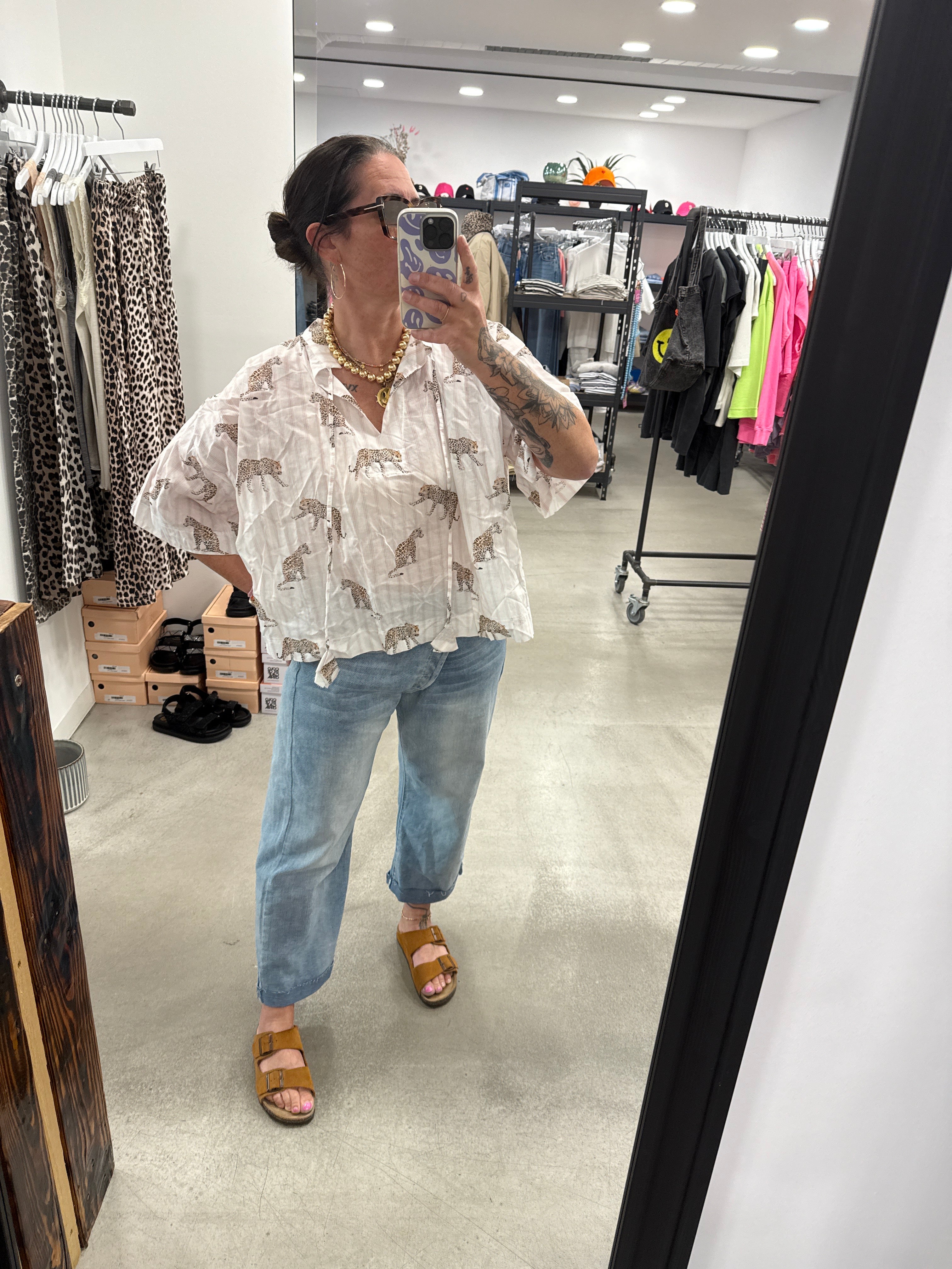 Bluse Leopard