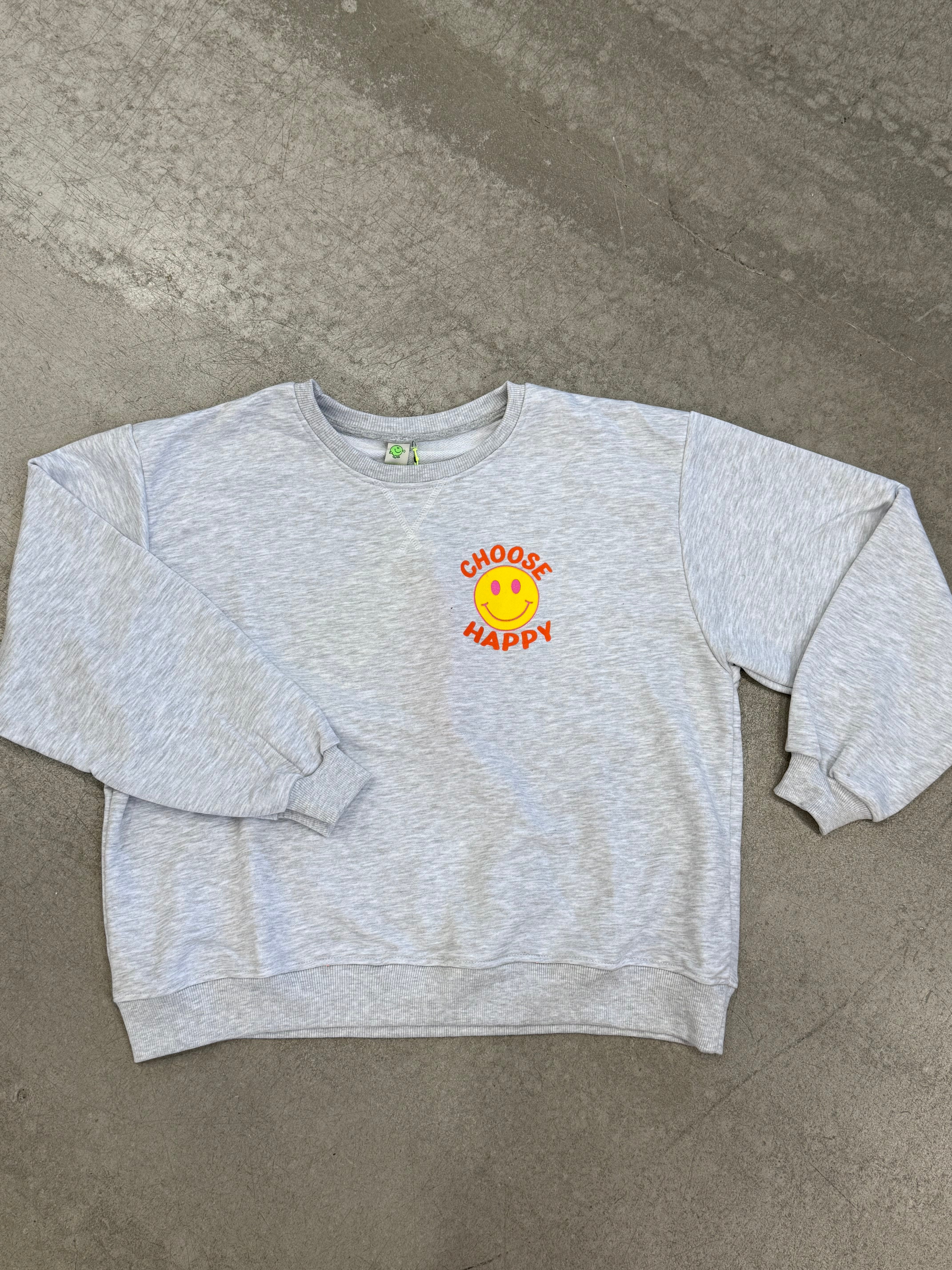 Pullover Smiley Choose Happy
