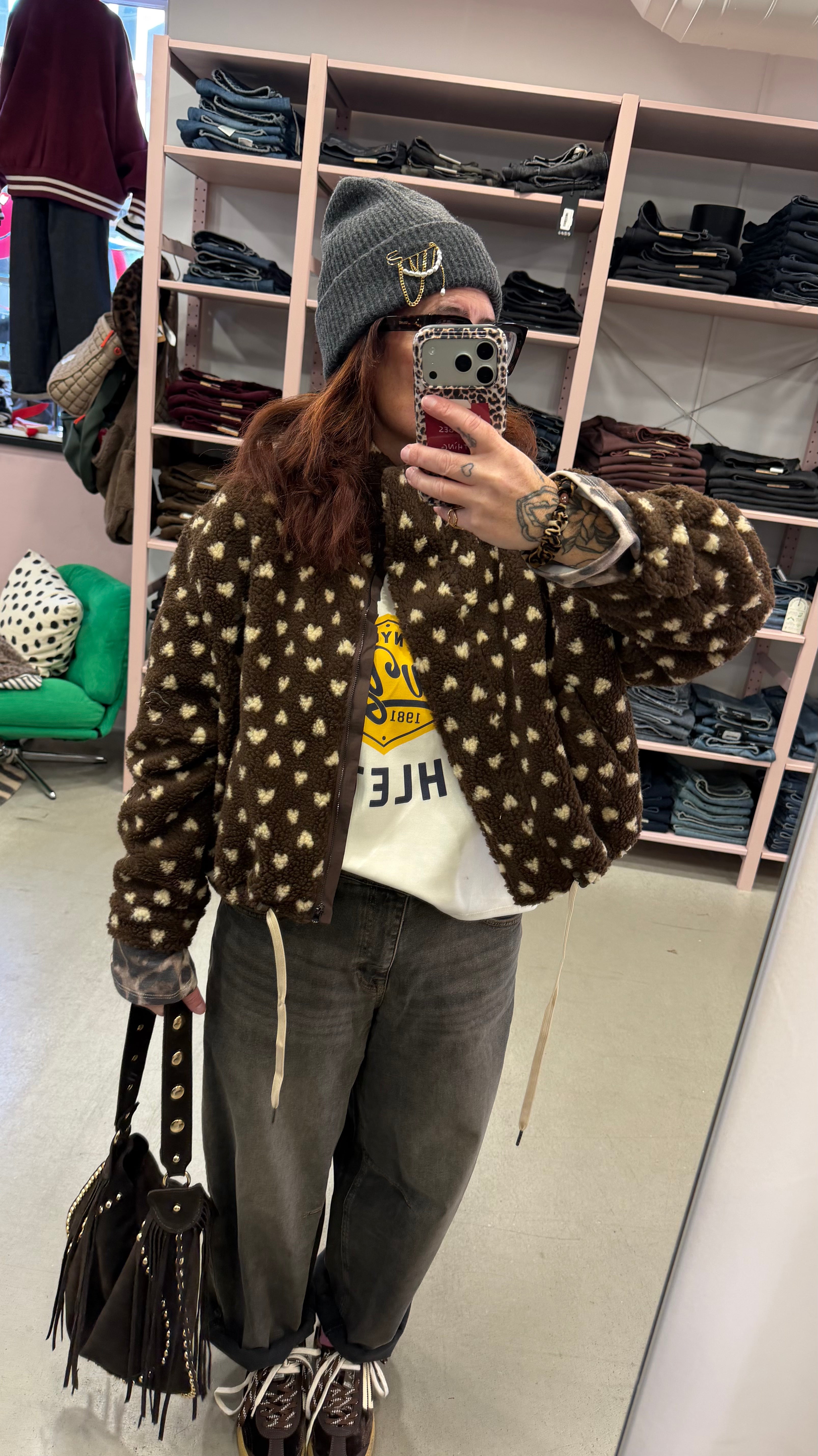 Jacke Teddy Herz