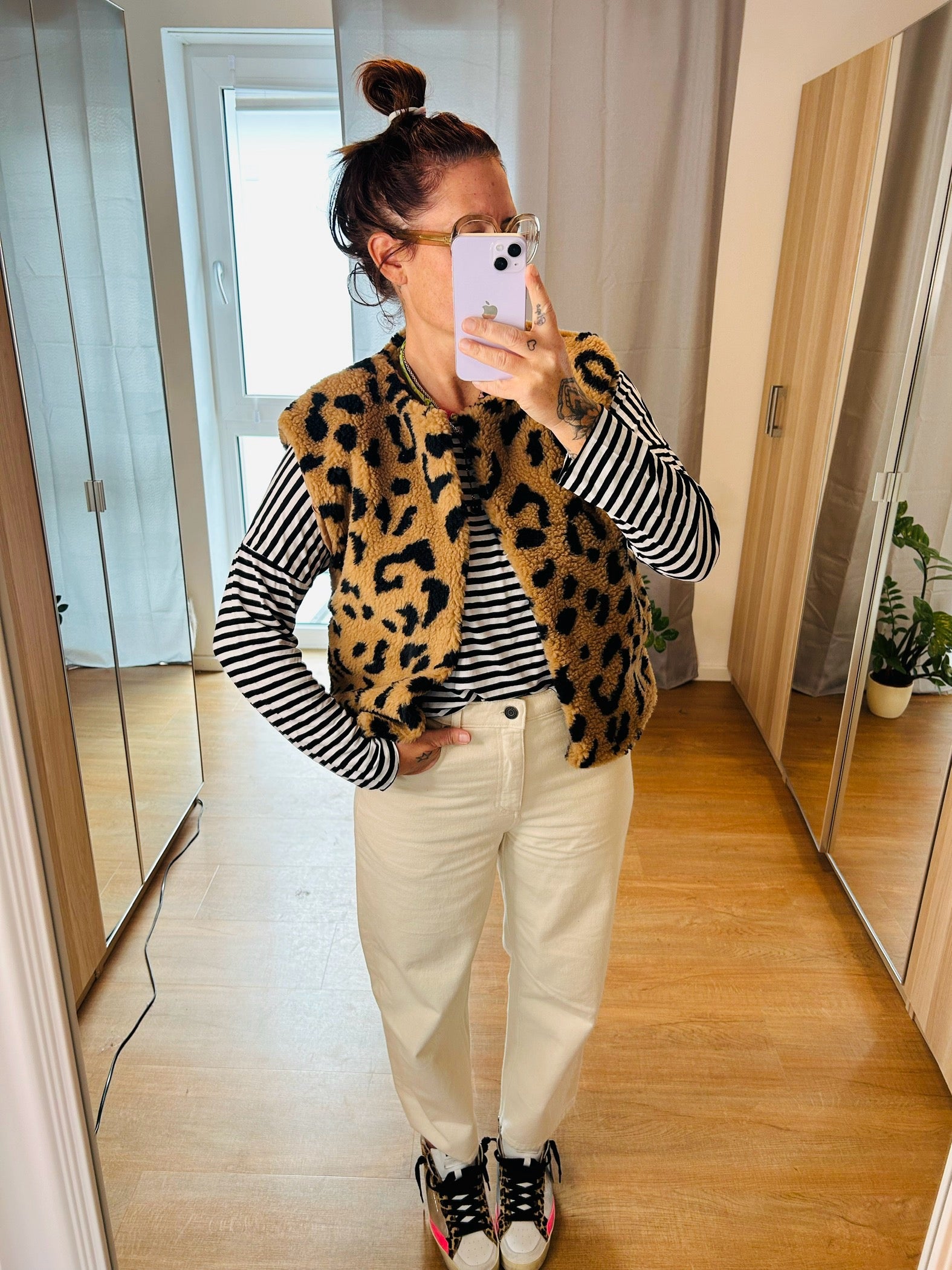 Weste Teddy Leo Camel