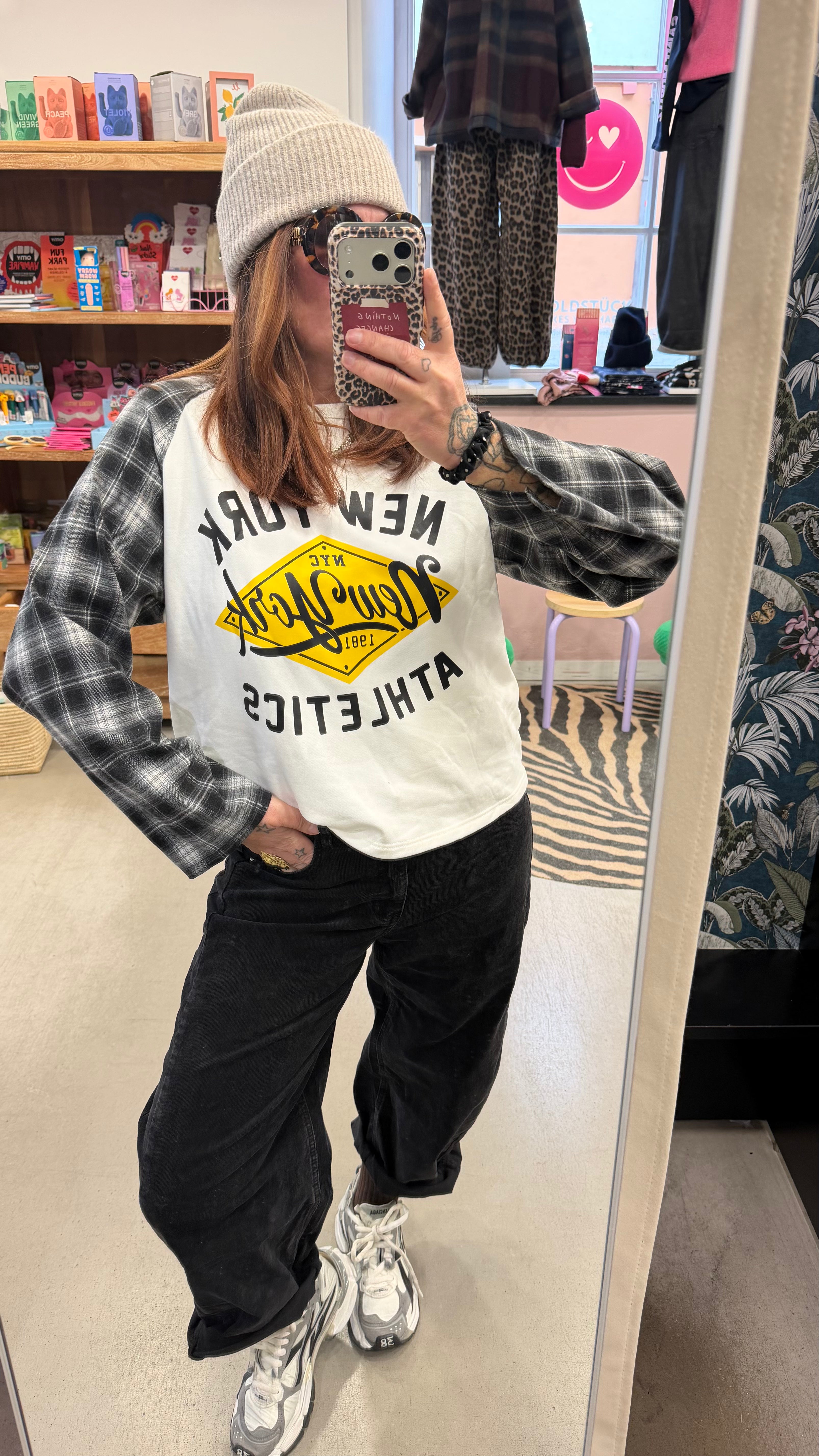 Longsleeve New York karriert