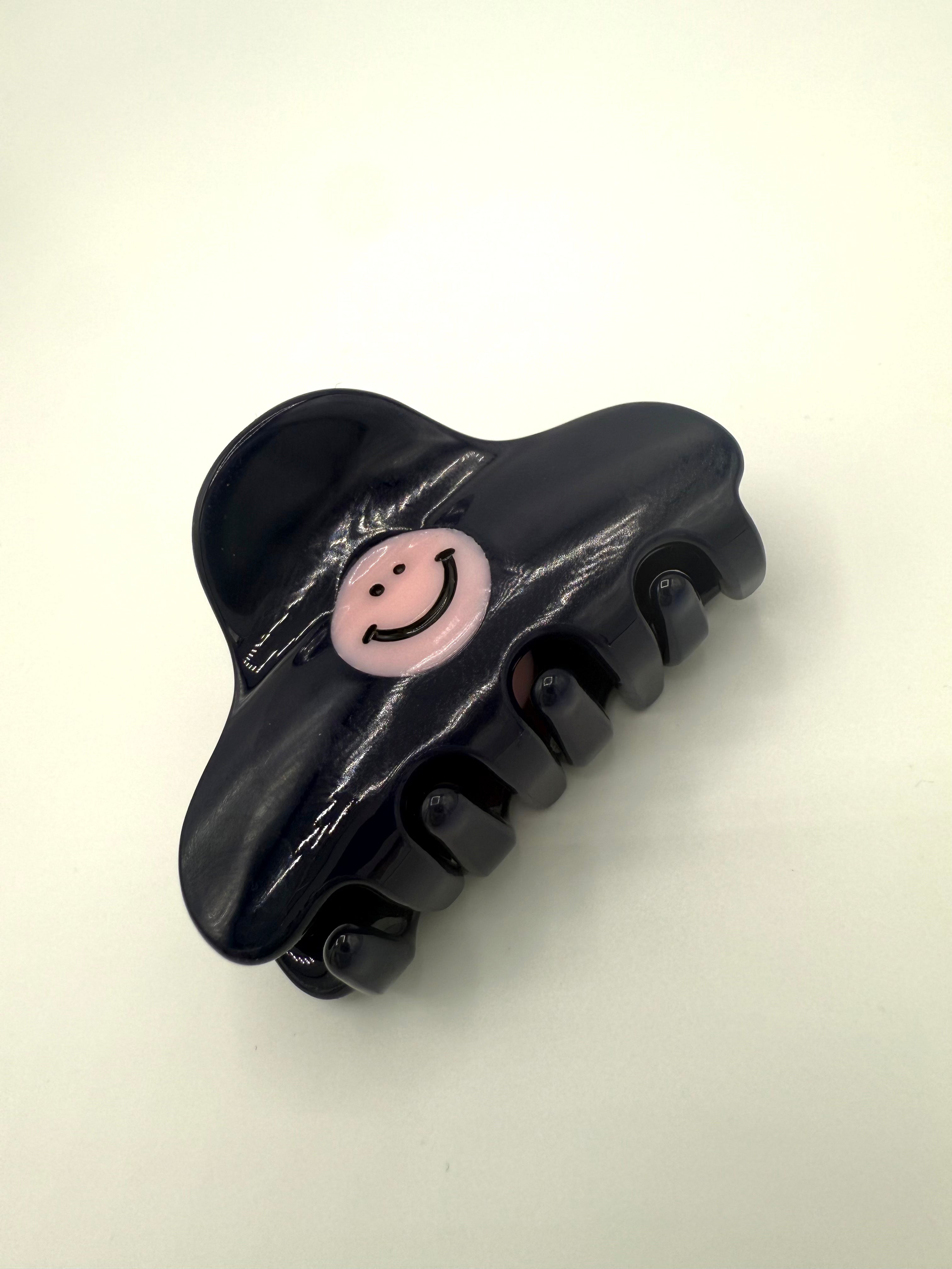 Haarklammer Smiley small blue