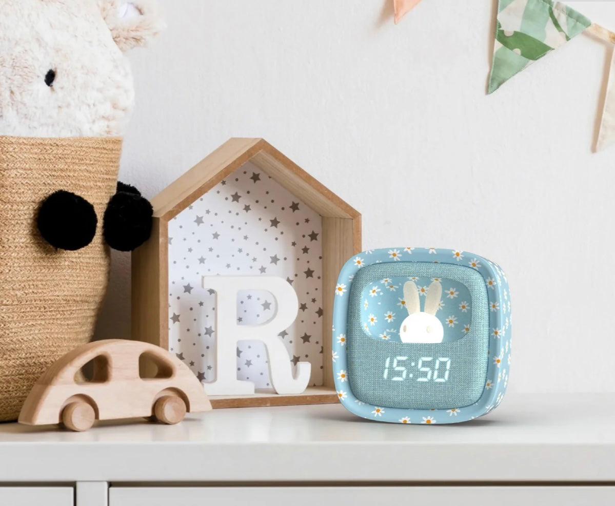 Uhr Mob Billy Clock Blue Flower