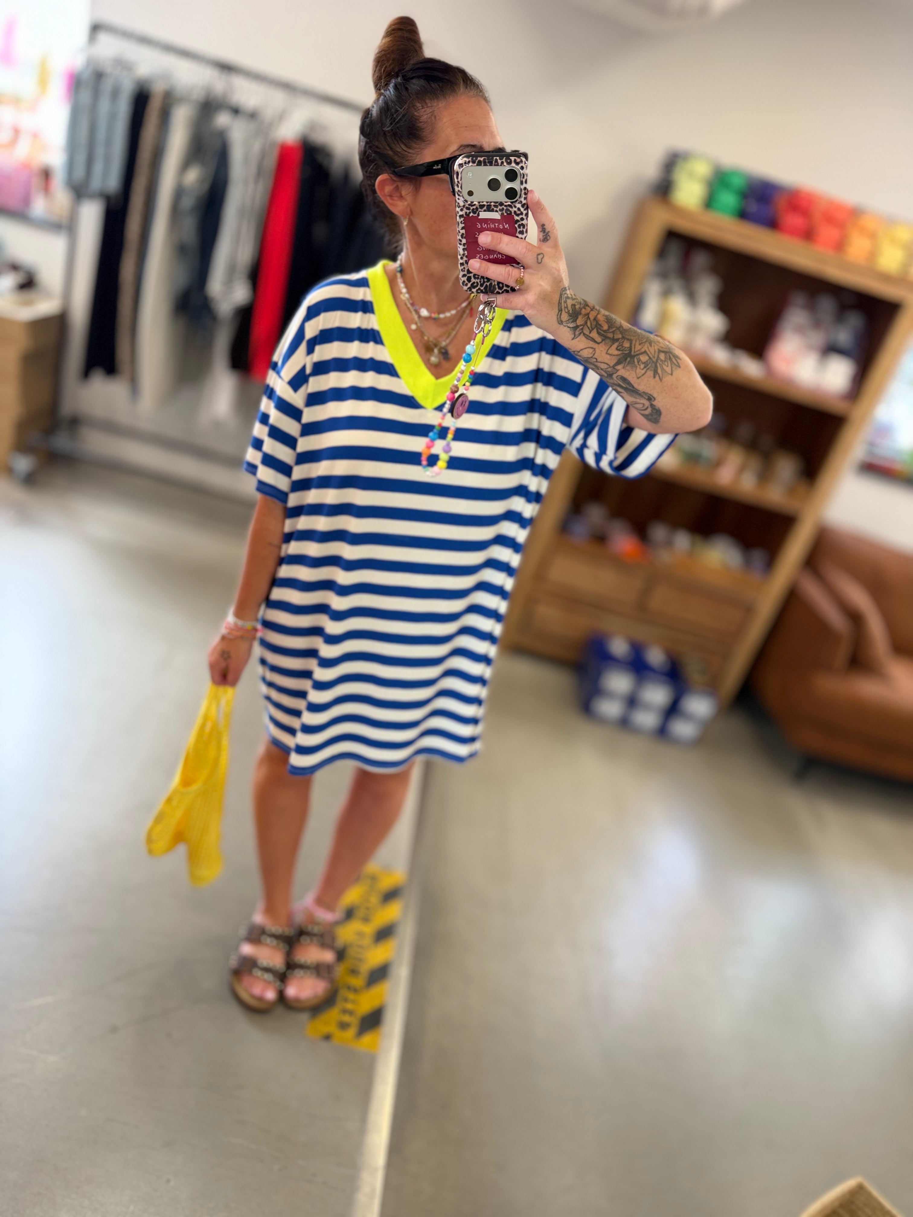 T-Shirt Kleid Stripe