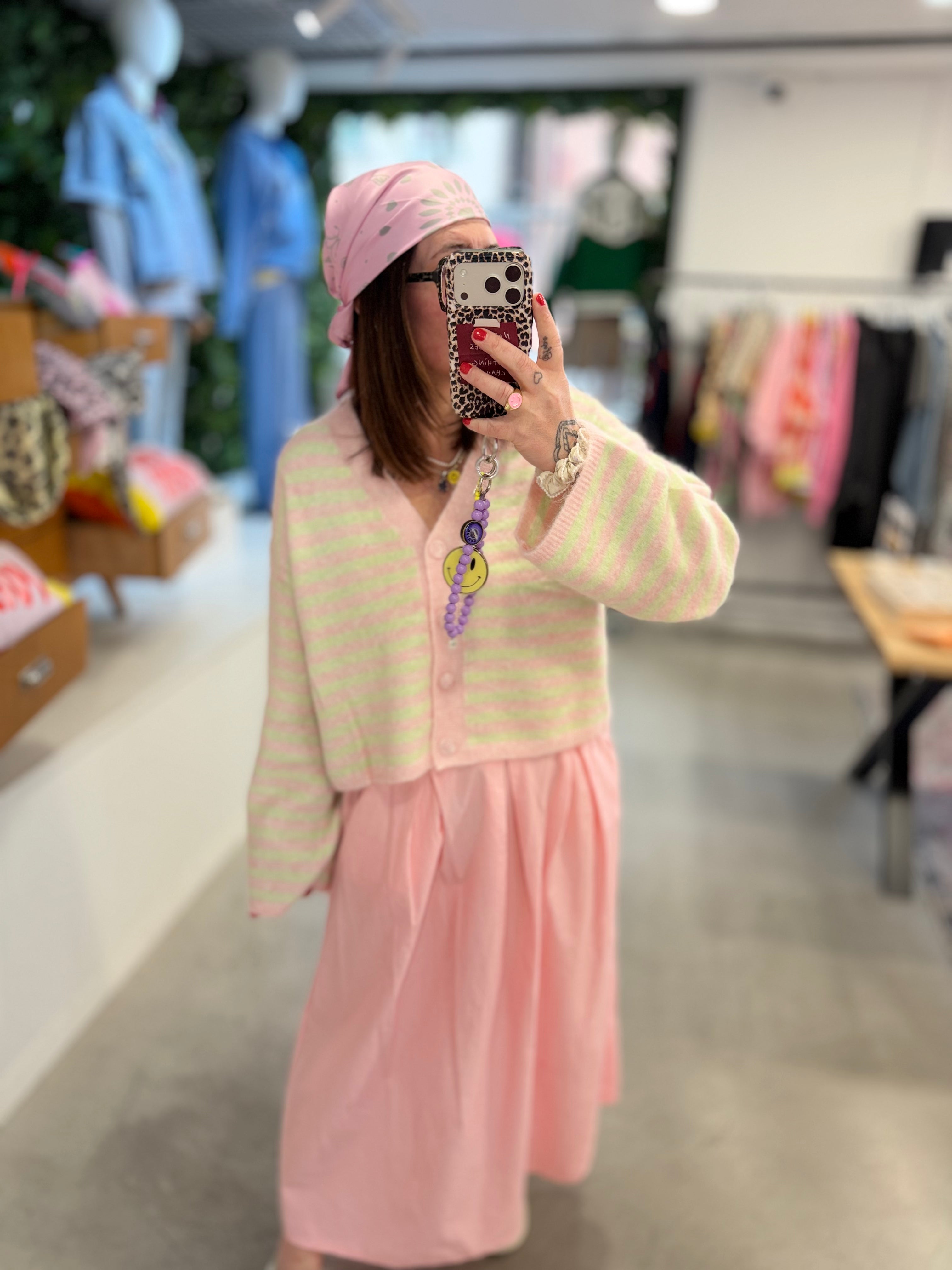 Cardigan Croped Stripe