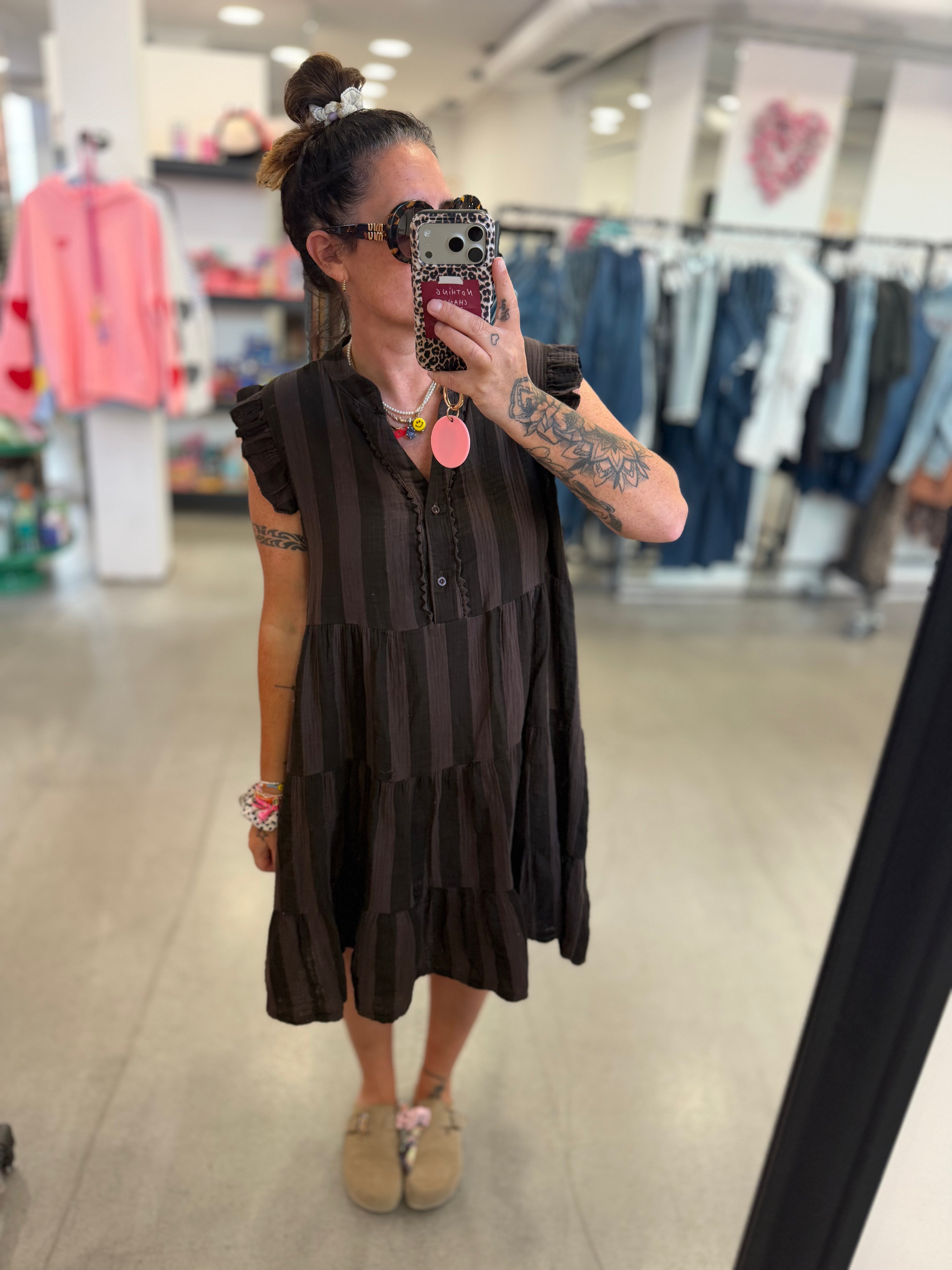 Kleid Musselin Stripe