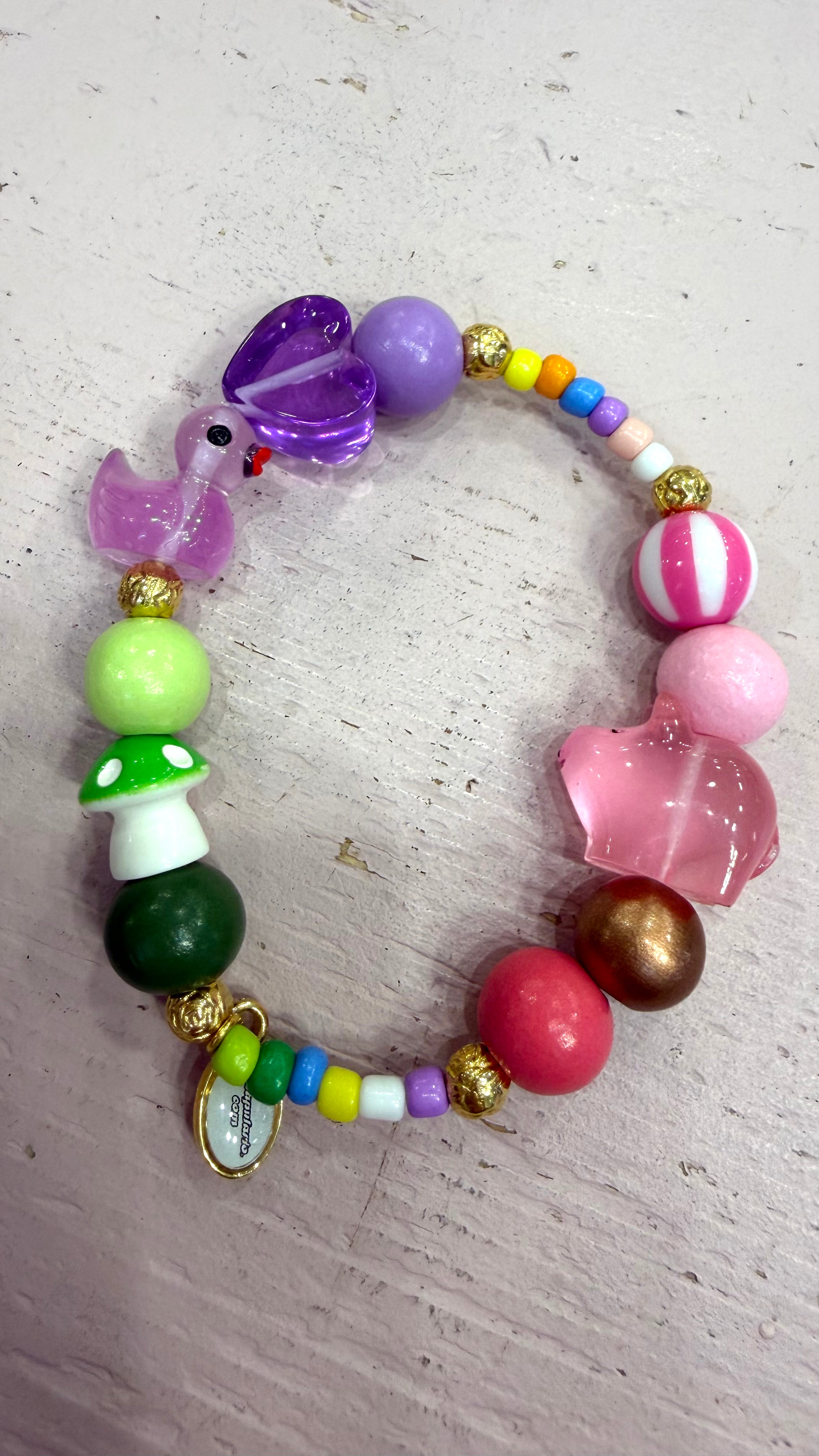 Armband Escapulario Schweinchen