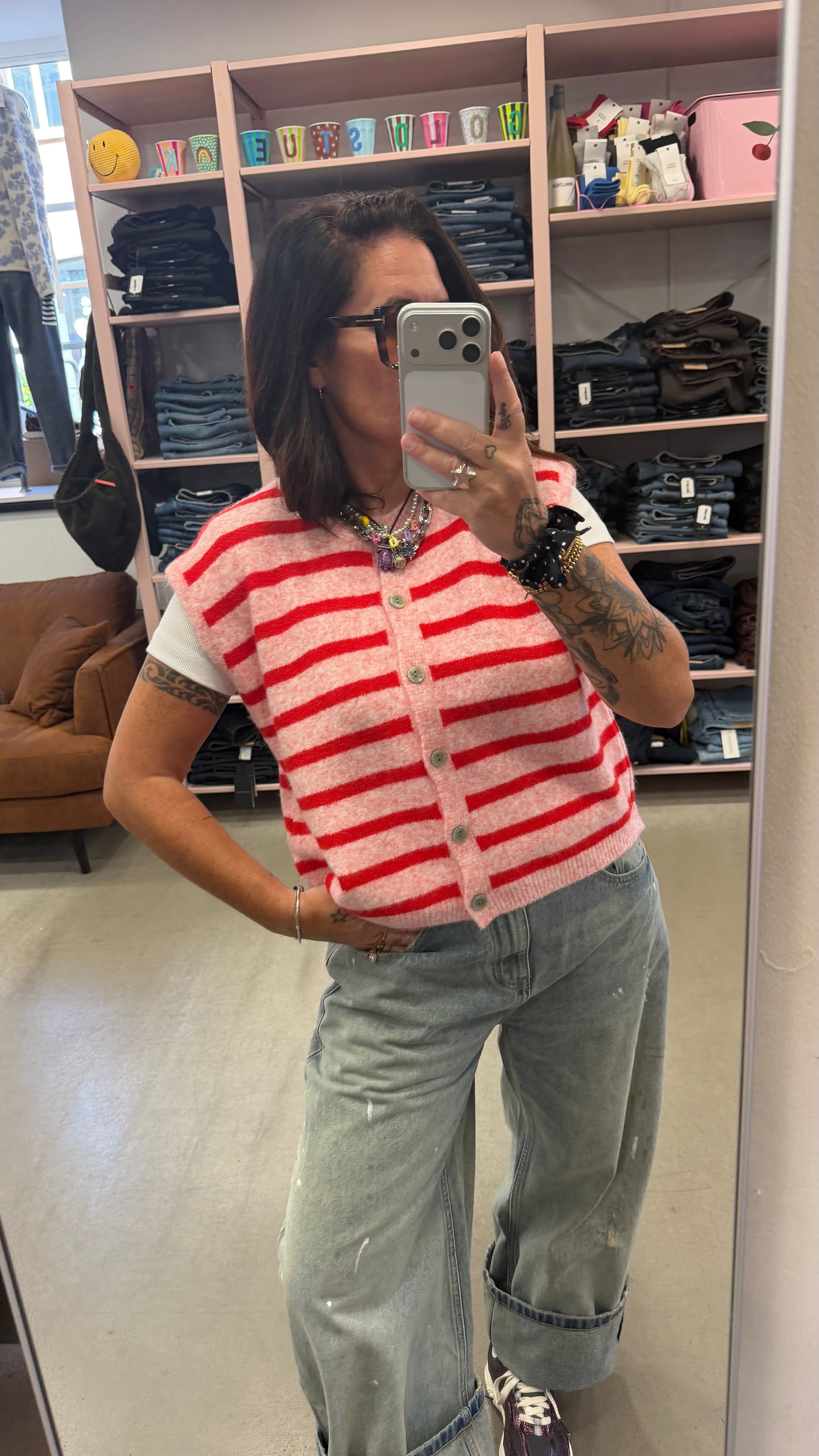 Weste Stripe