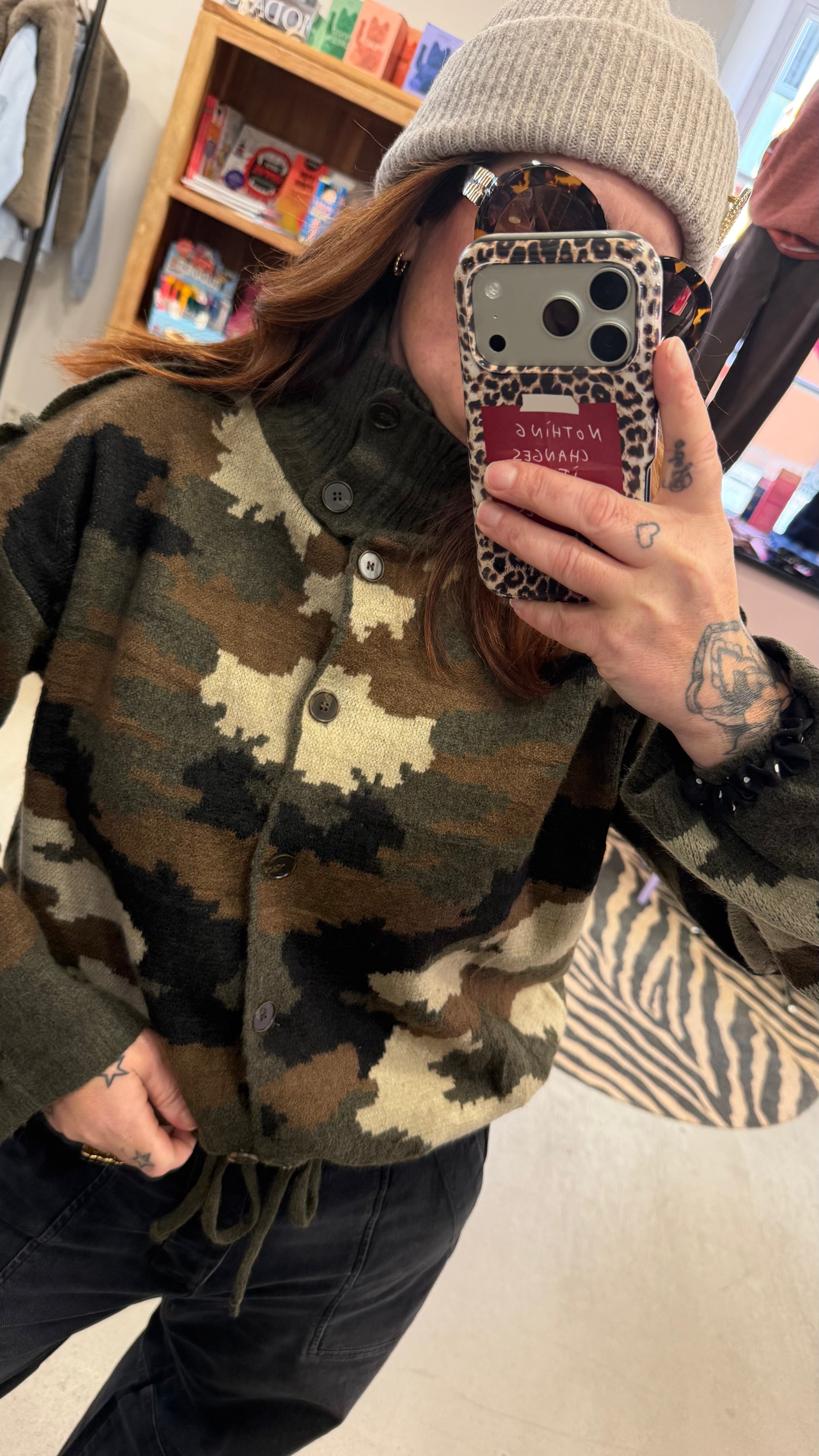 Cardigan Camou