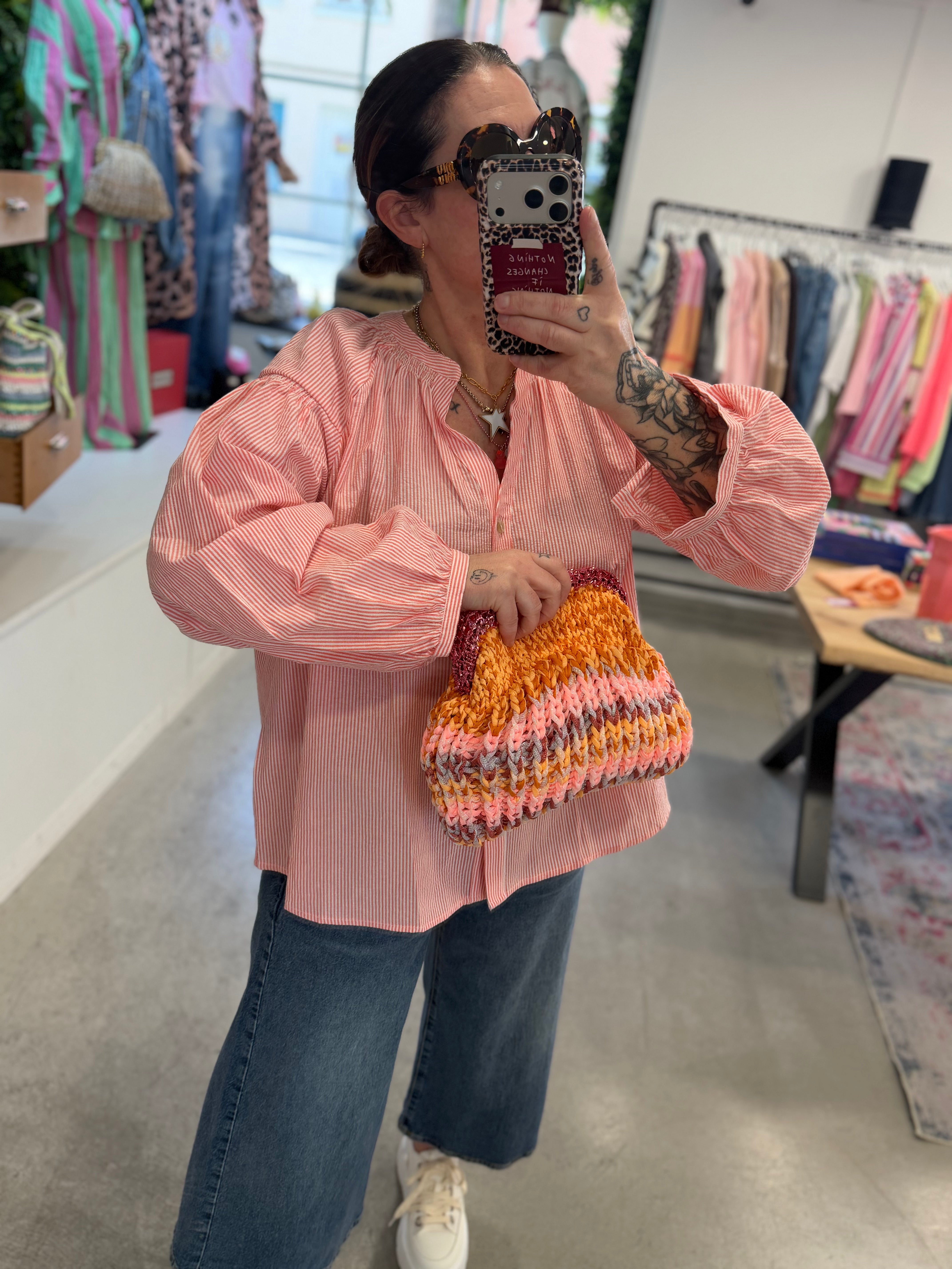 Bluse Ibiza orange