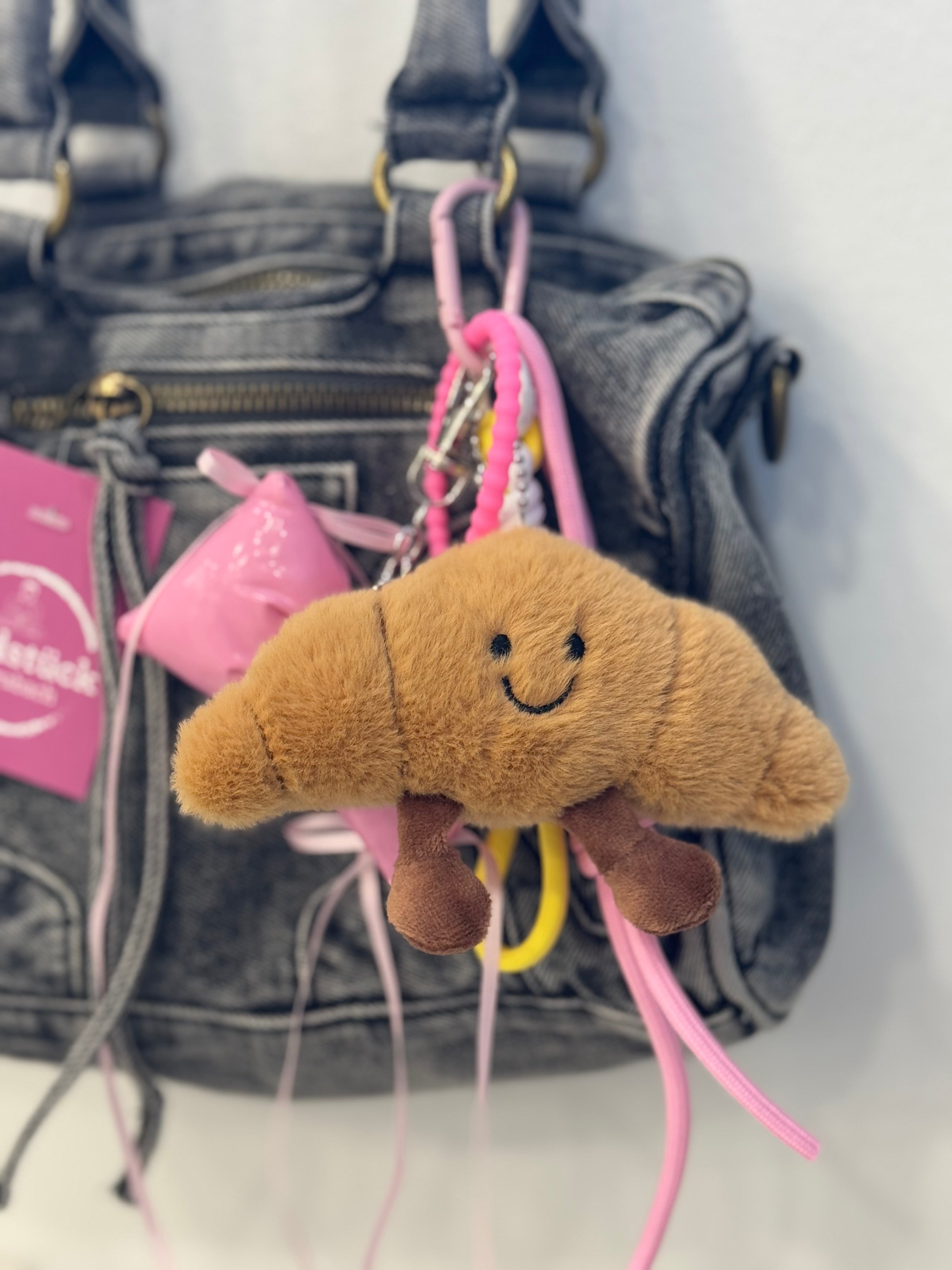 Taschenanhänger Rosa Schleife