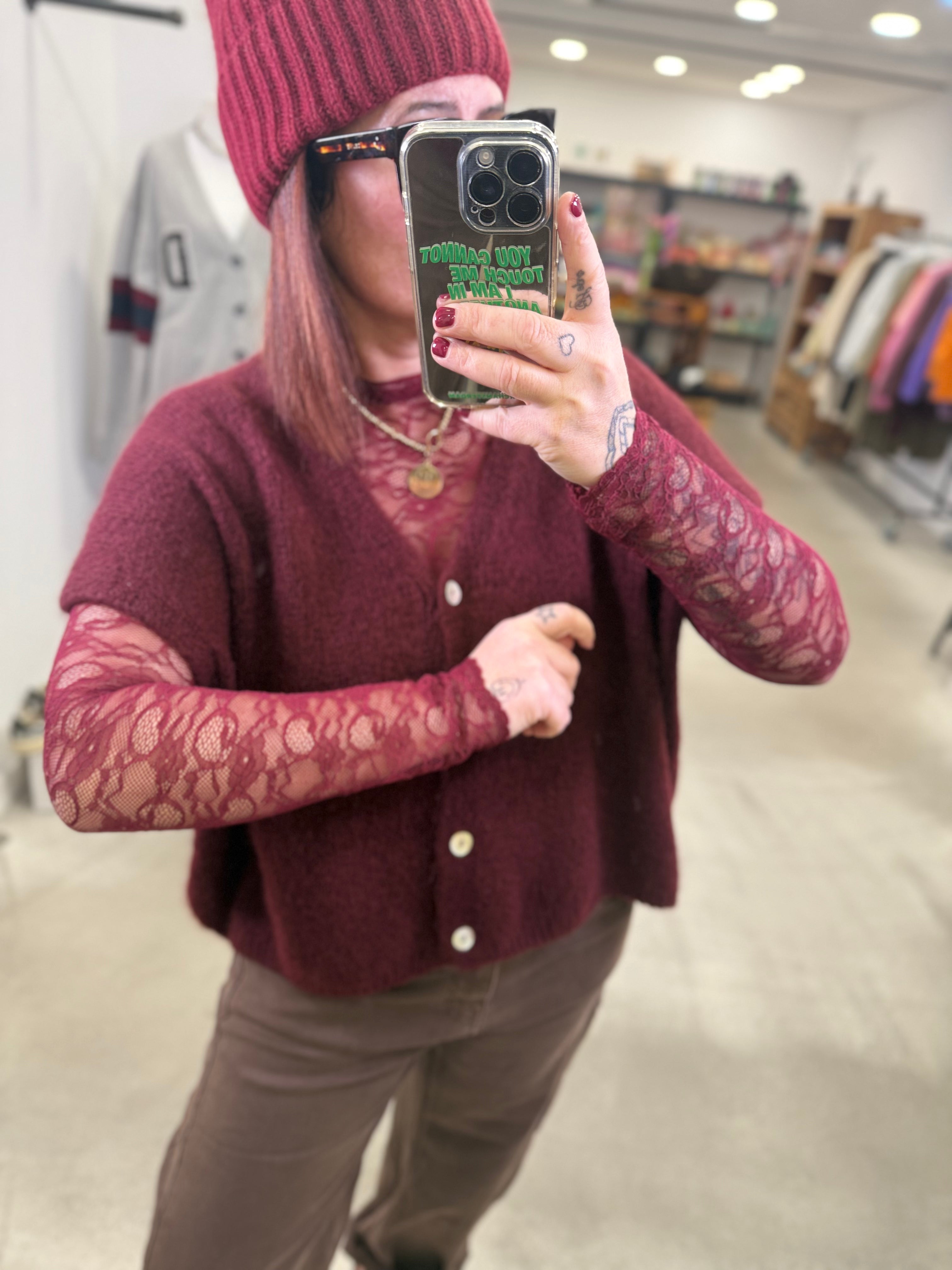 Longsleeve Mesh lace