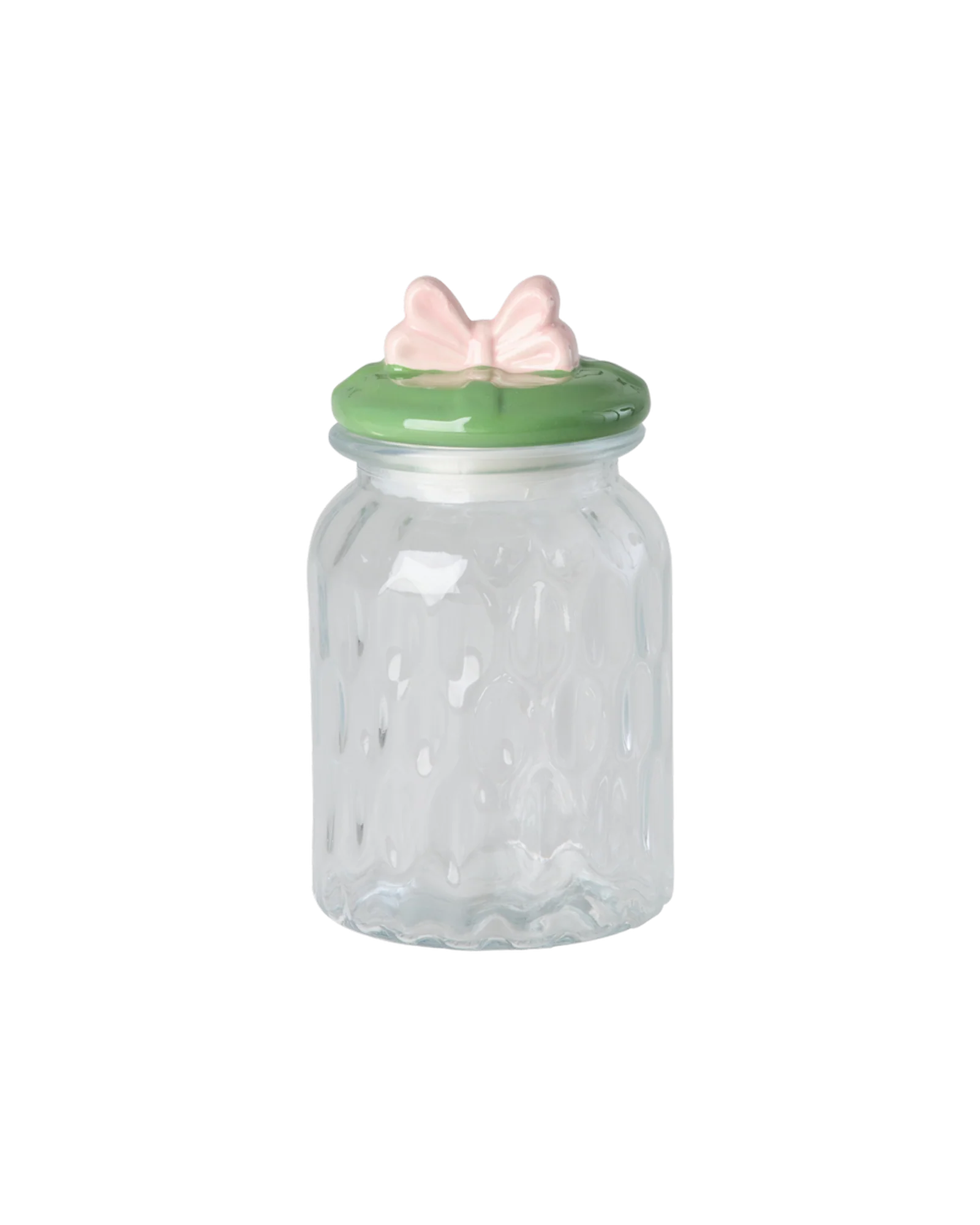 Rice Mittelgroße Schleife Glas- Grün