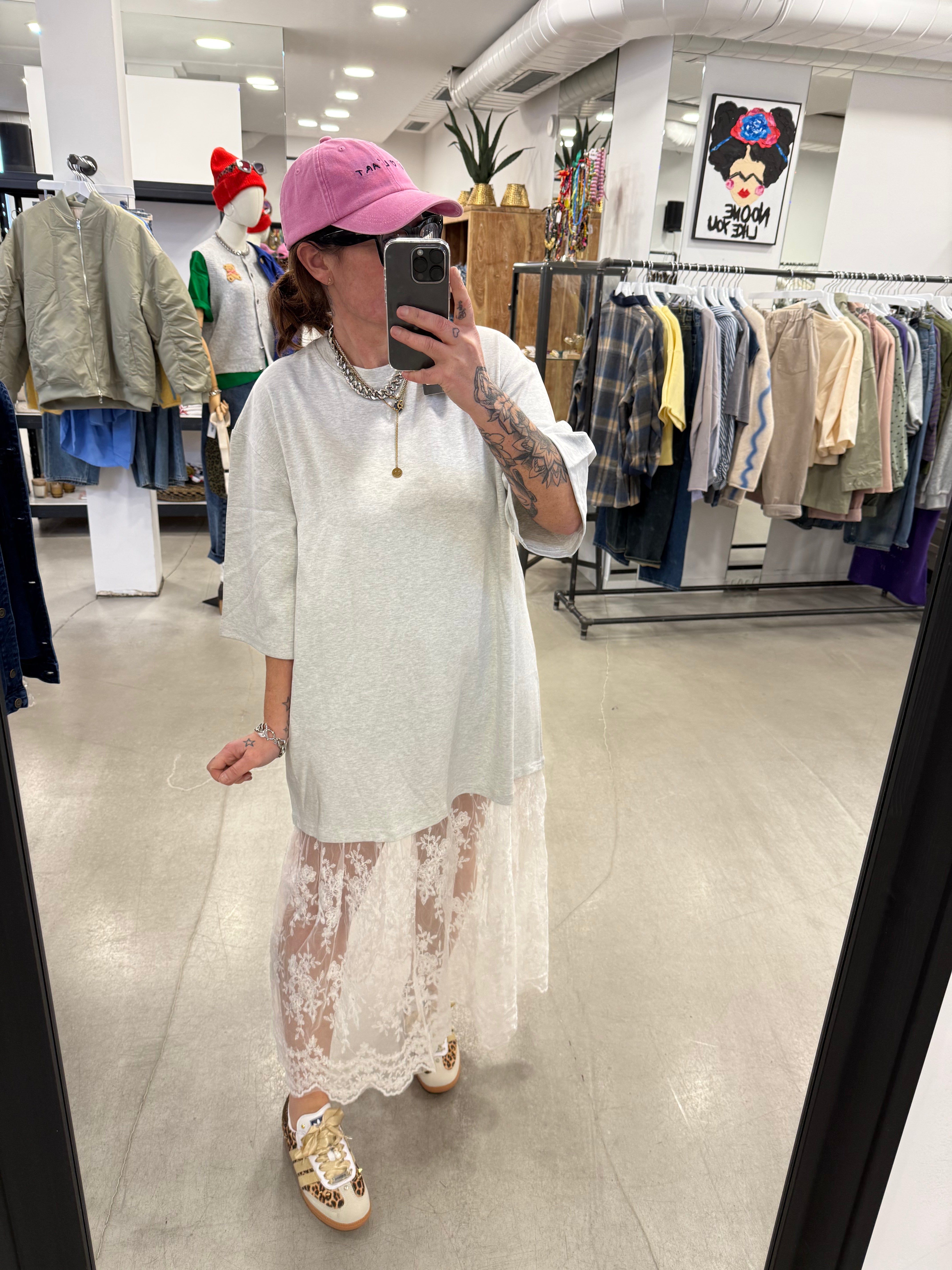 Kleid T-Shirt lace