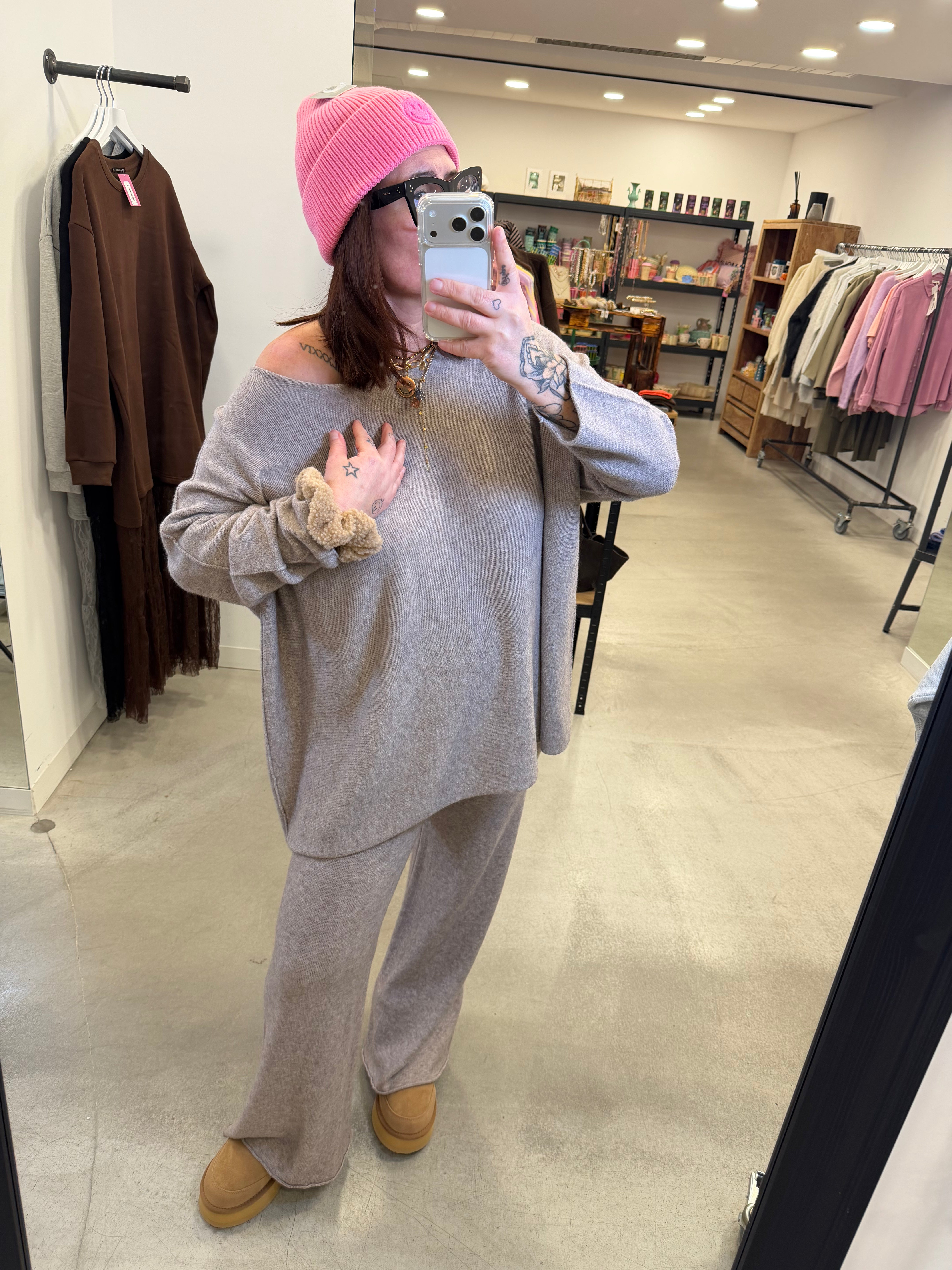 Set Knit Taupe
