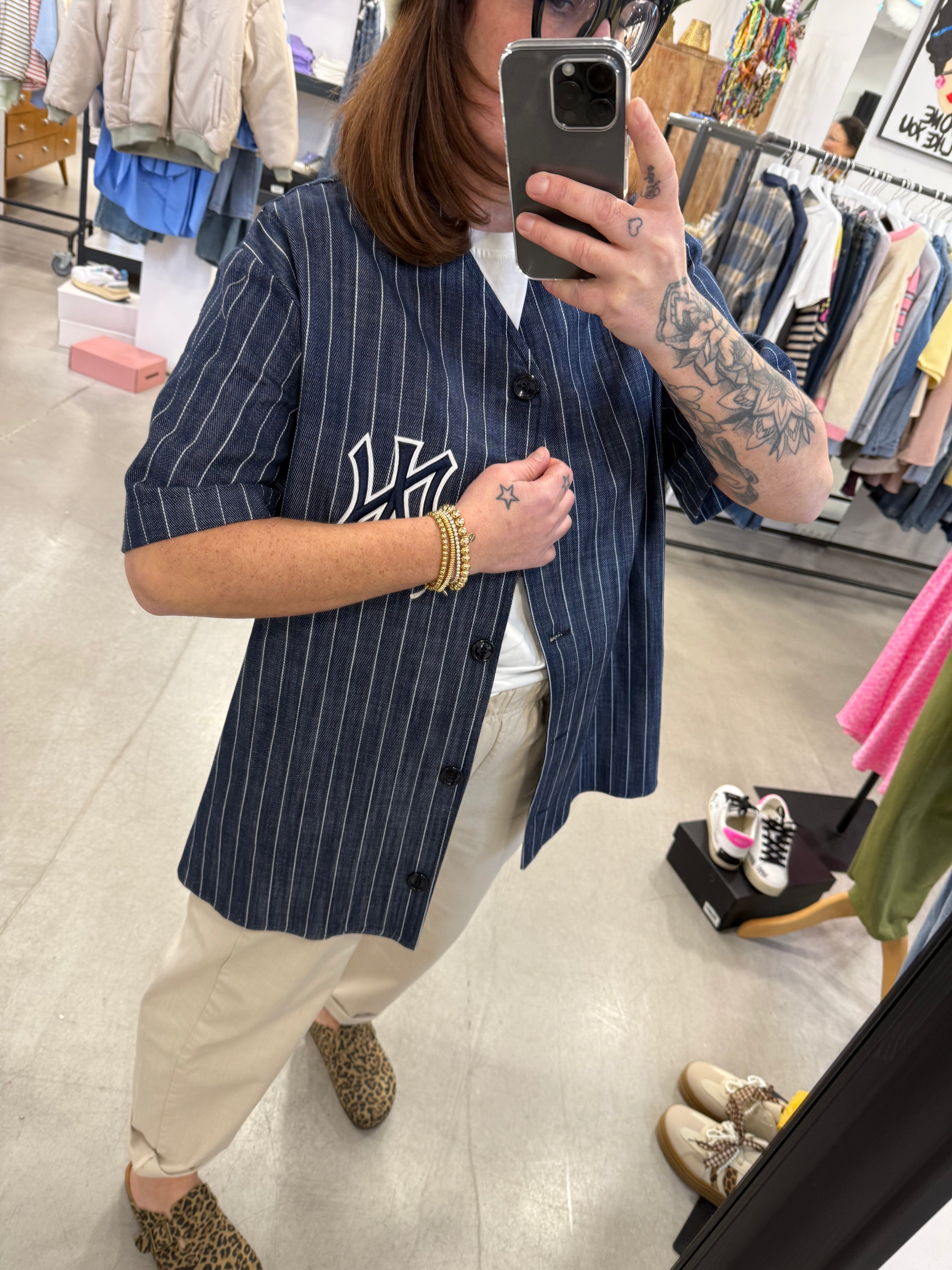 Bluse Denim College